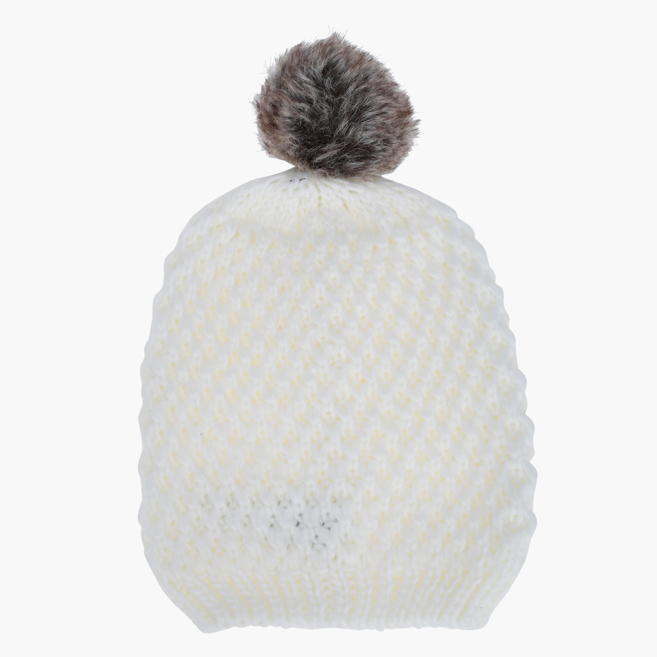Textured Cap with Pom Pom-women-clothingaccessories-capsandhats-image-1