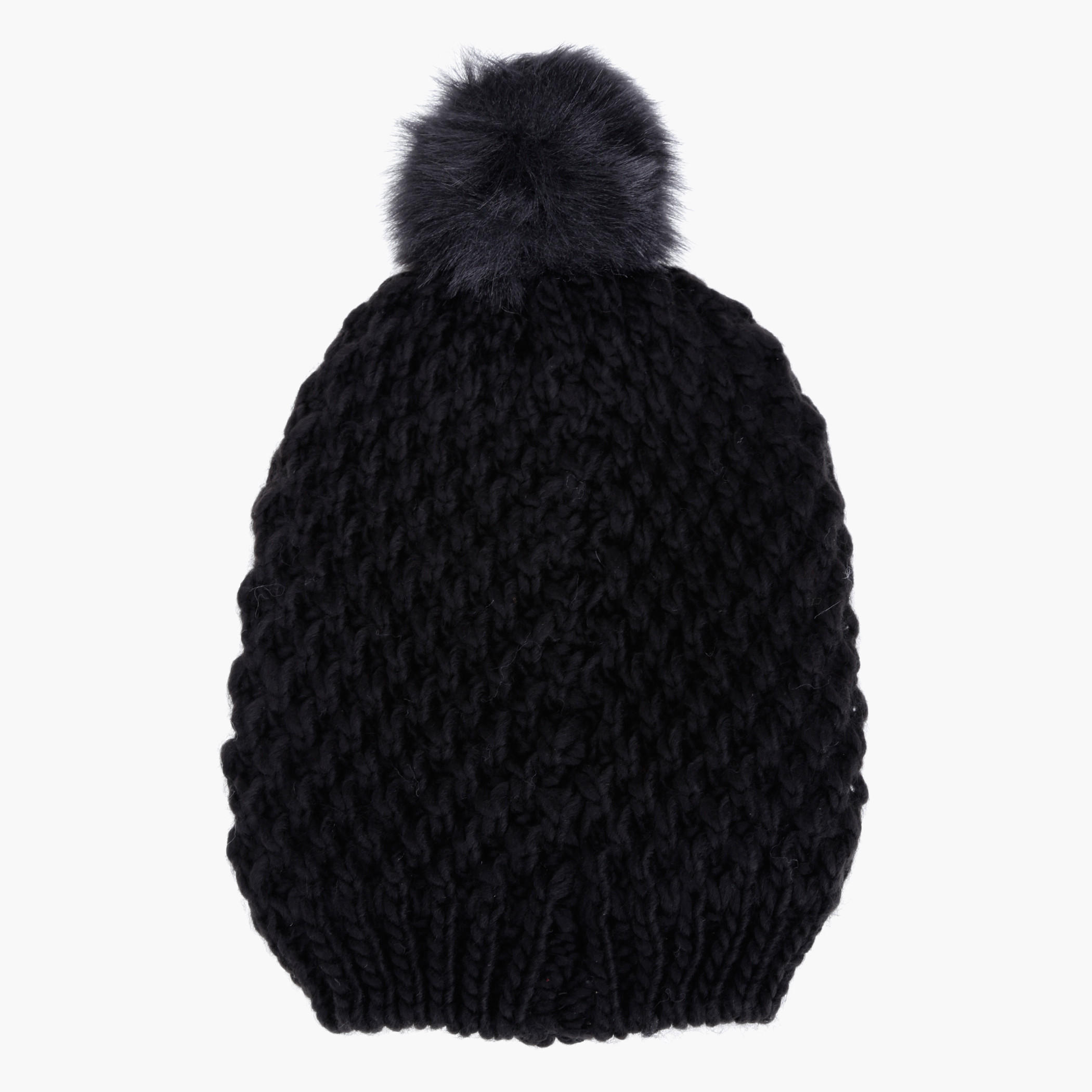 Textured Cap with Pom Pom-women-clothingaccessories-capsandhats-image-2