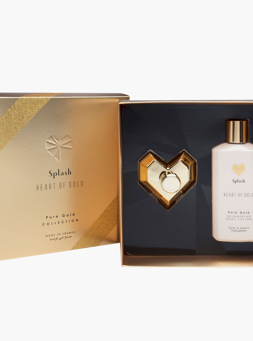 Heart of Gold Pure Gold Eau De Perfume and Body Lotion Gift Set-beautyandpersonalcare-fragrance-women-image-1