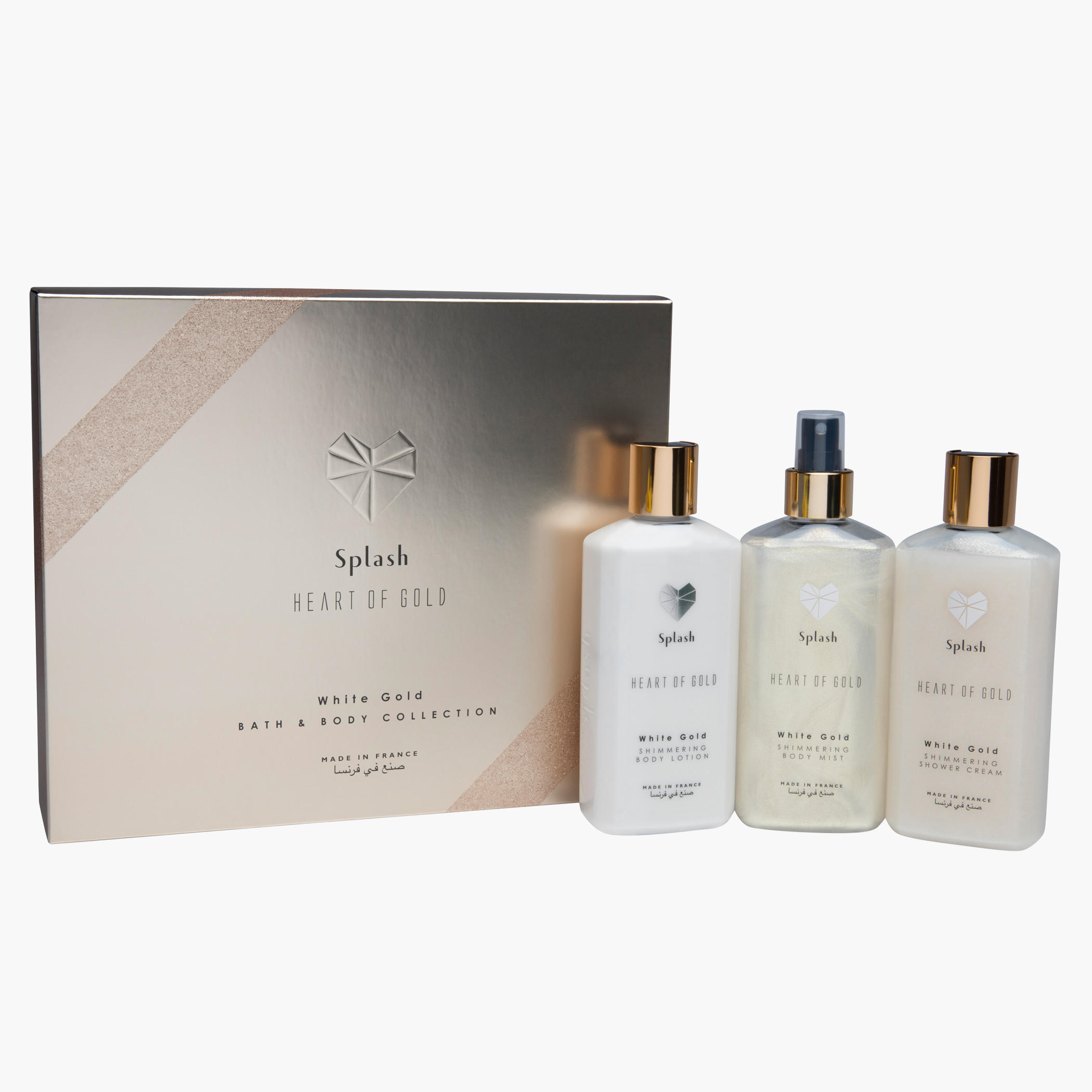 Heart of Gold Pure White Gold Body Lotion and Body Mist with Shower Gel Gift Set-beautyandpersonalcare-fragrance-women-image-1
