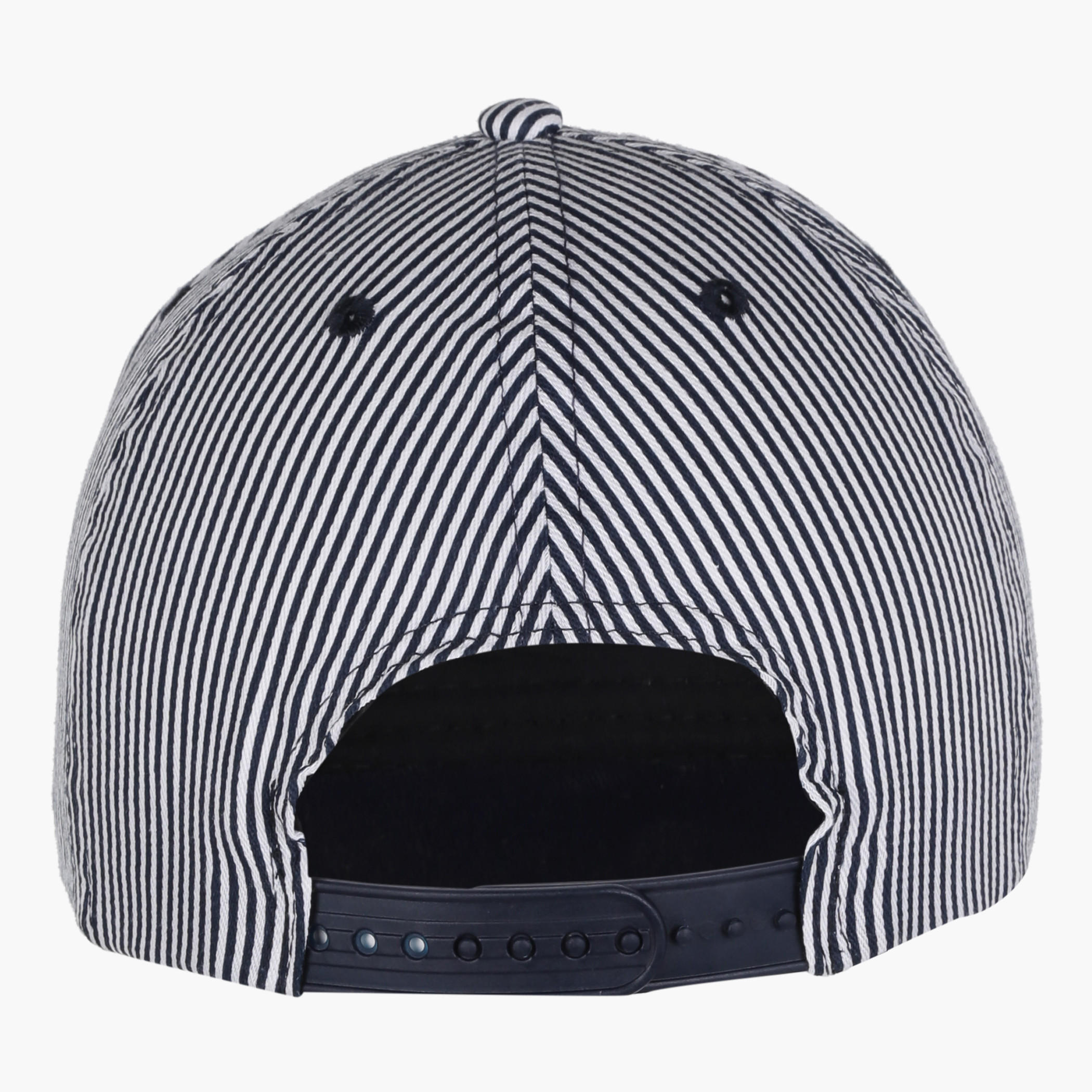 Striped Cap with Snap Closure-men-caps-image-2