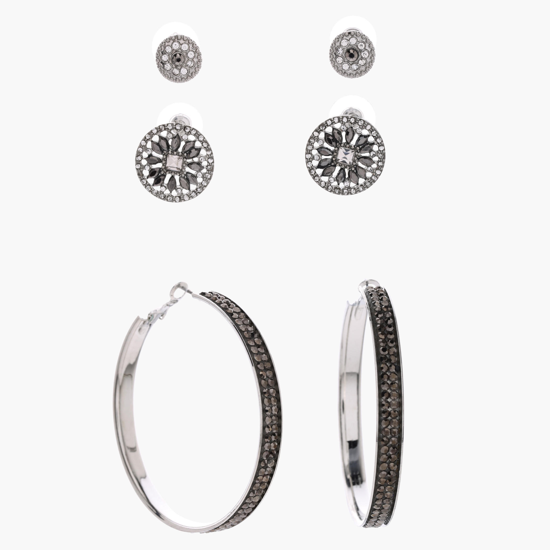 Studded Earring - Set of 3-women-watchesandjewellery-jewellery-earrings-image-1