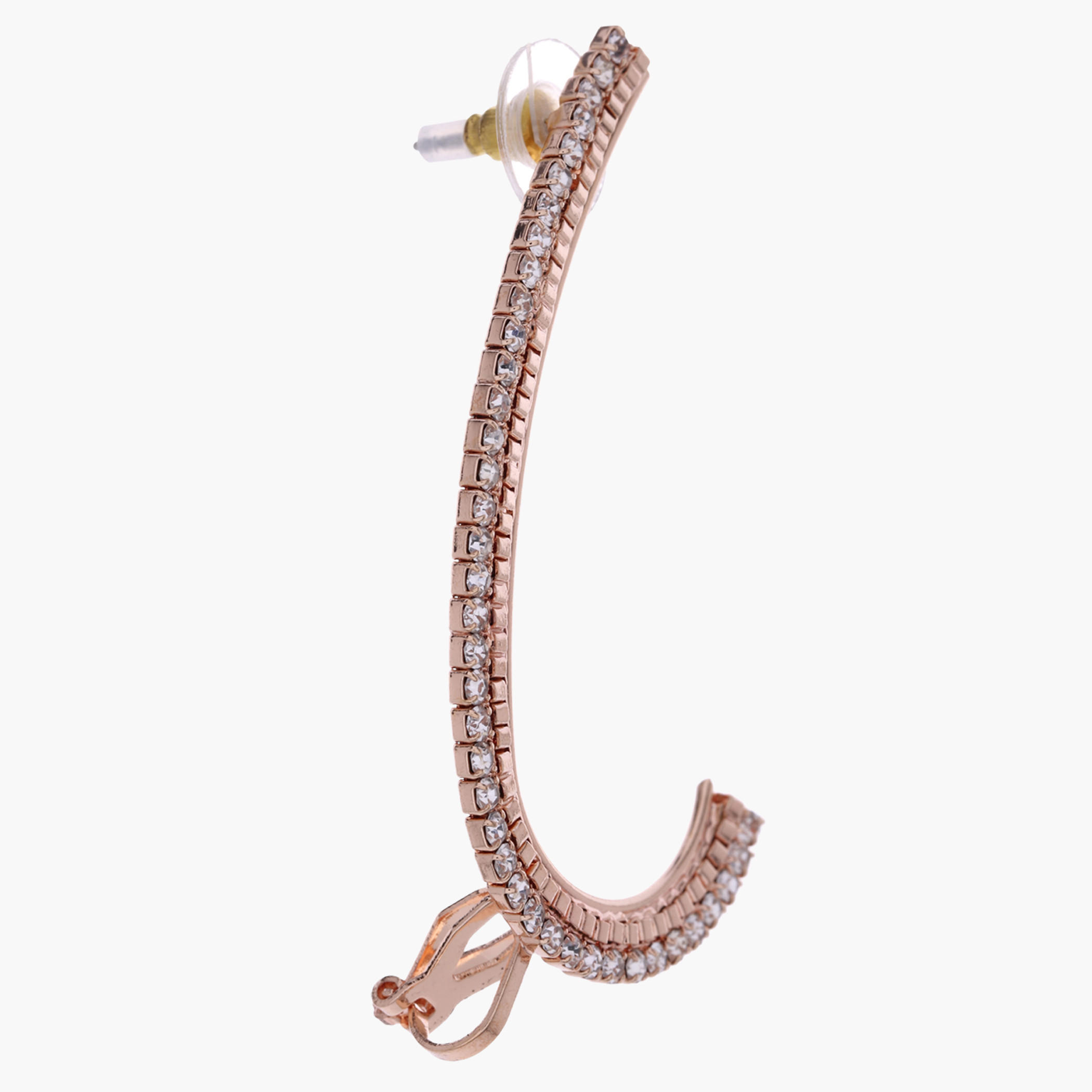 Studded Ear Cuff with Push Back Closure-women-watchesandjewellery-jewellery-earrings-image-1