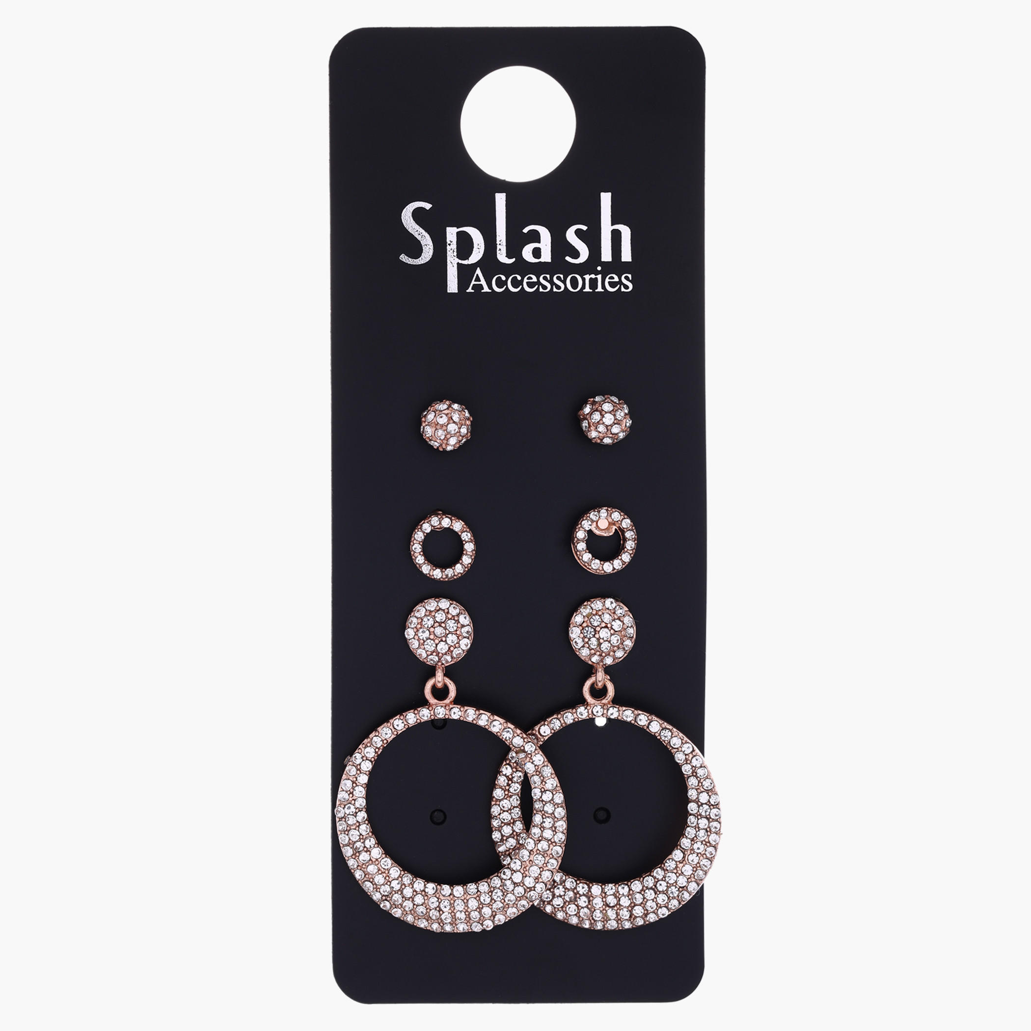 Studded Earring - Set of 3-women-watchesandjewellery-jewellery-earrings-image-1