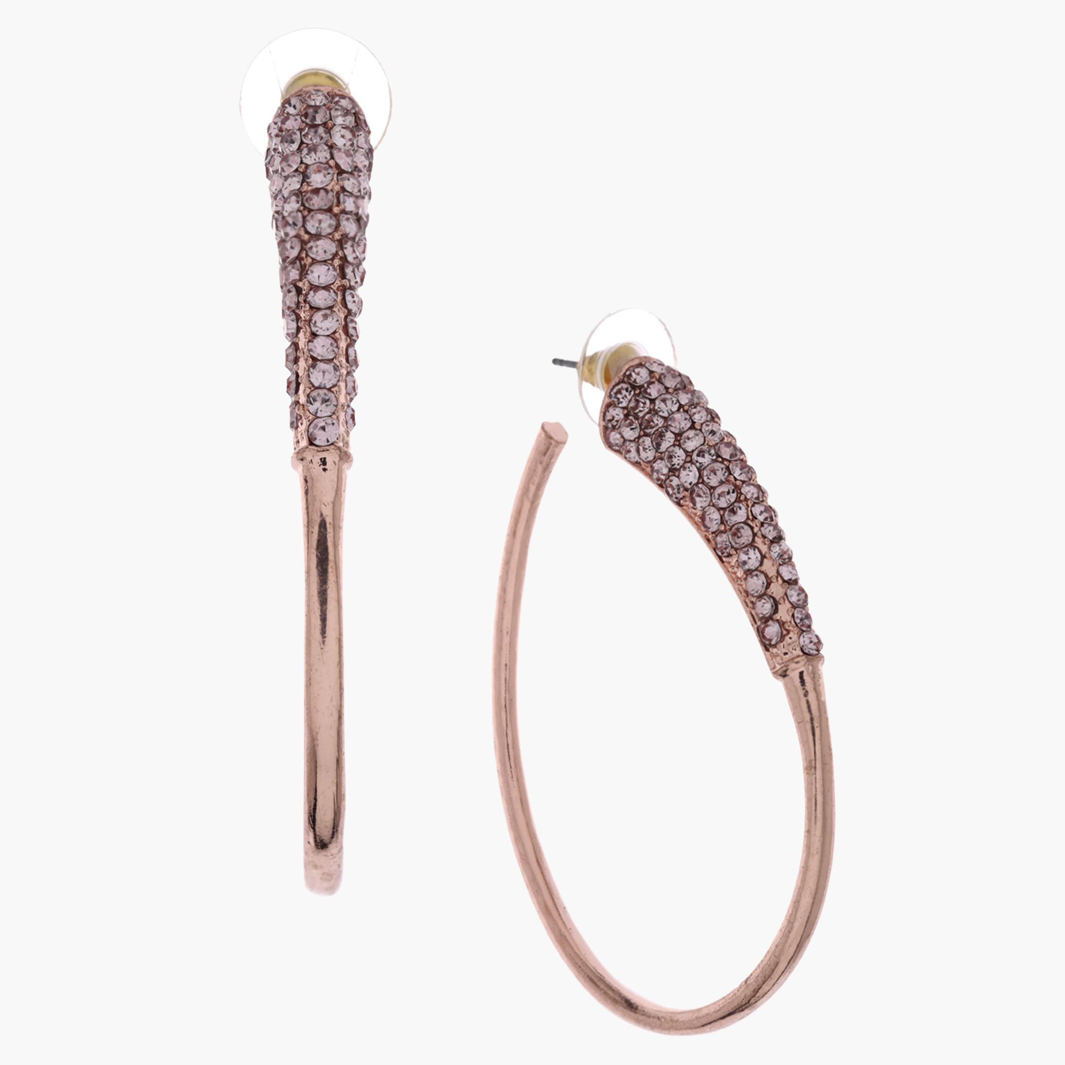 Hoop Earrings with Push Back Closure-women-watchesandjewellery-jewellery-earrings-image-1