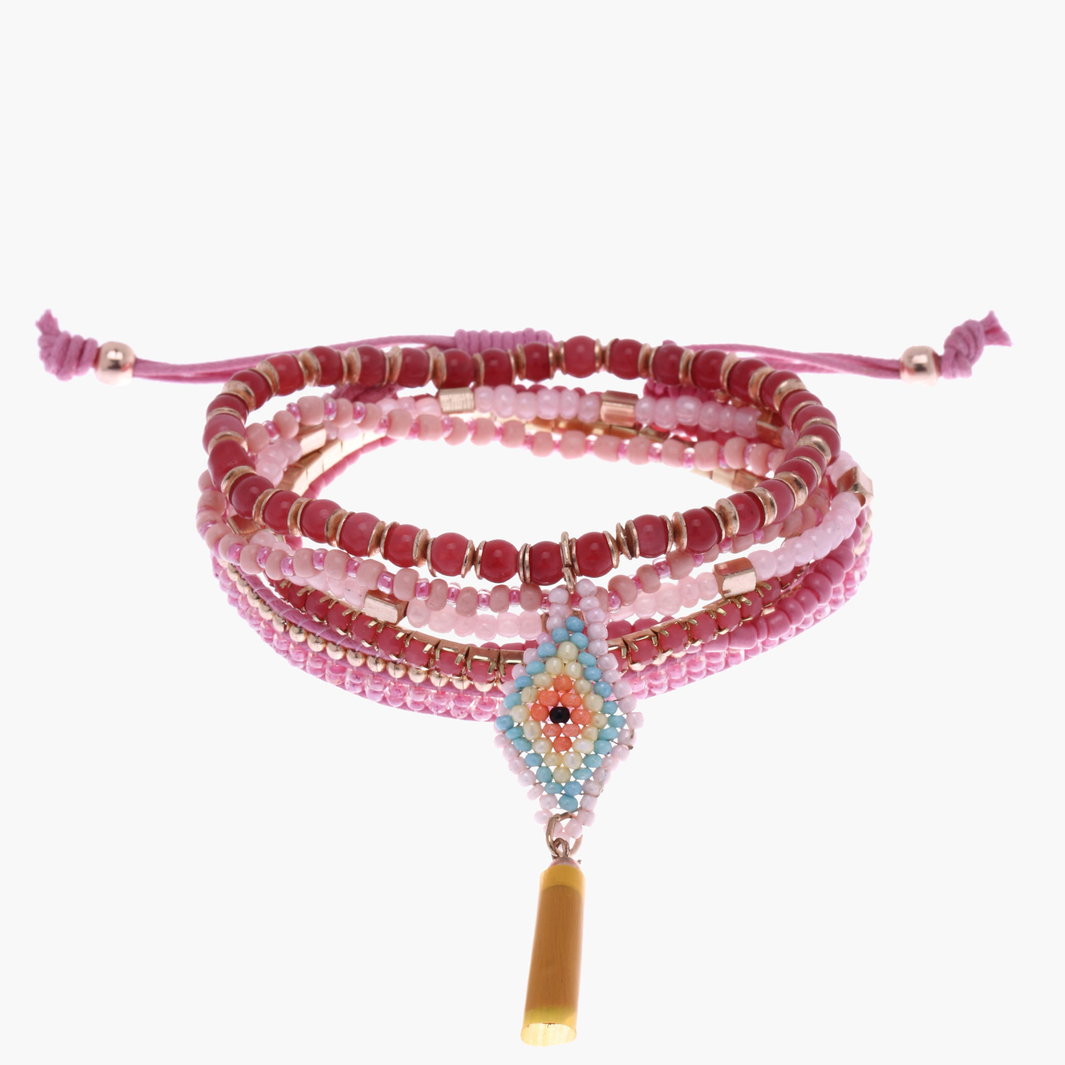 Beaded Bracelet - Set of 6-women-watchesandjewellery-jewellery-banglesandbracelets-image-2