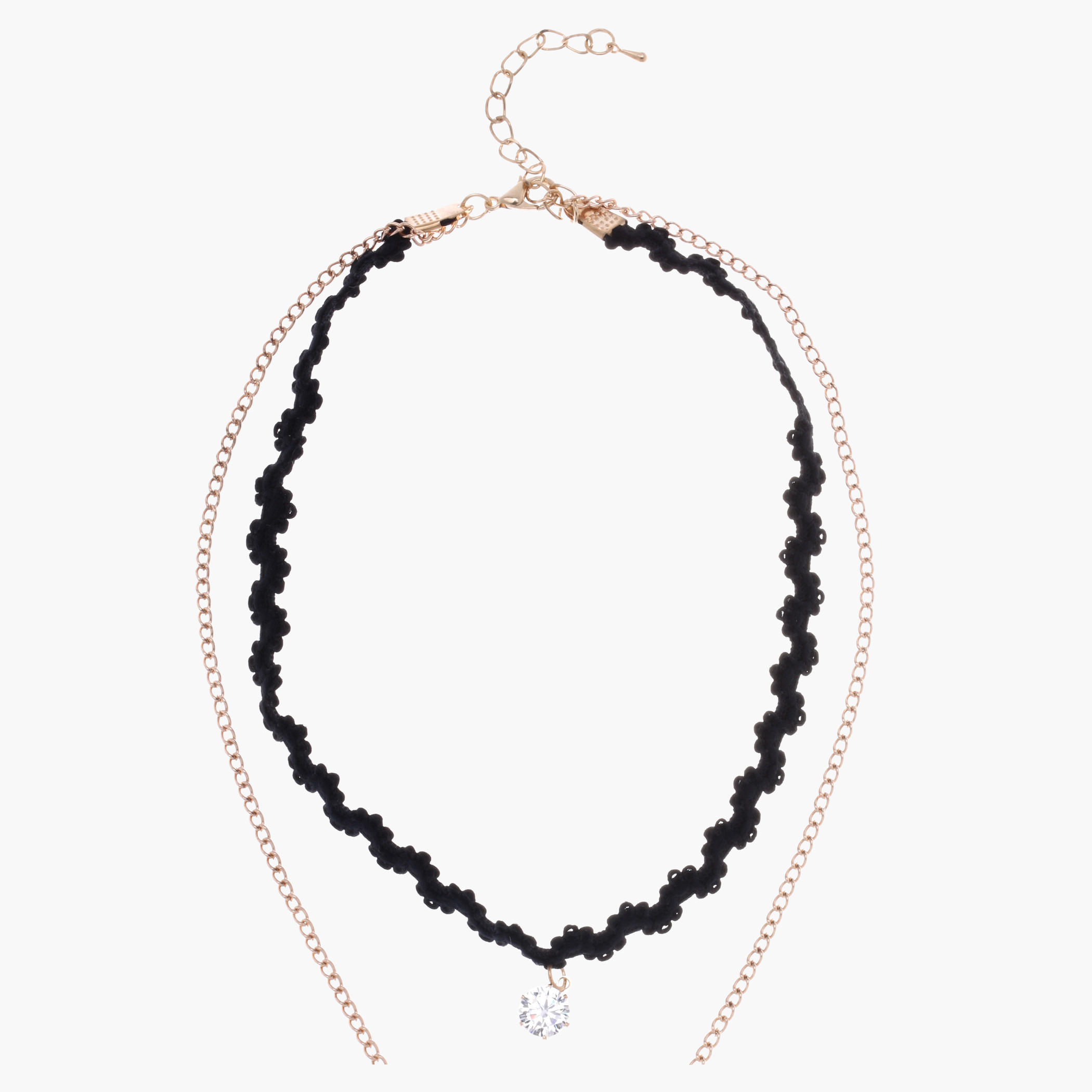 Choker Necklace with Lobster Clasp Fastening-women-watchesandjewellery-jewellery-necklacesandpendants-image-2