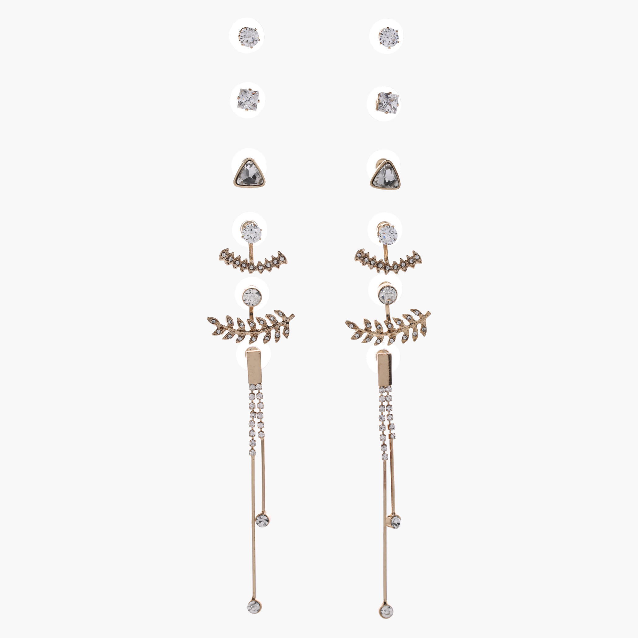 Studded Earring - Set of 6-women-watchesandjewellery-jewellery-earrings-image-1