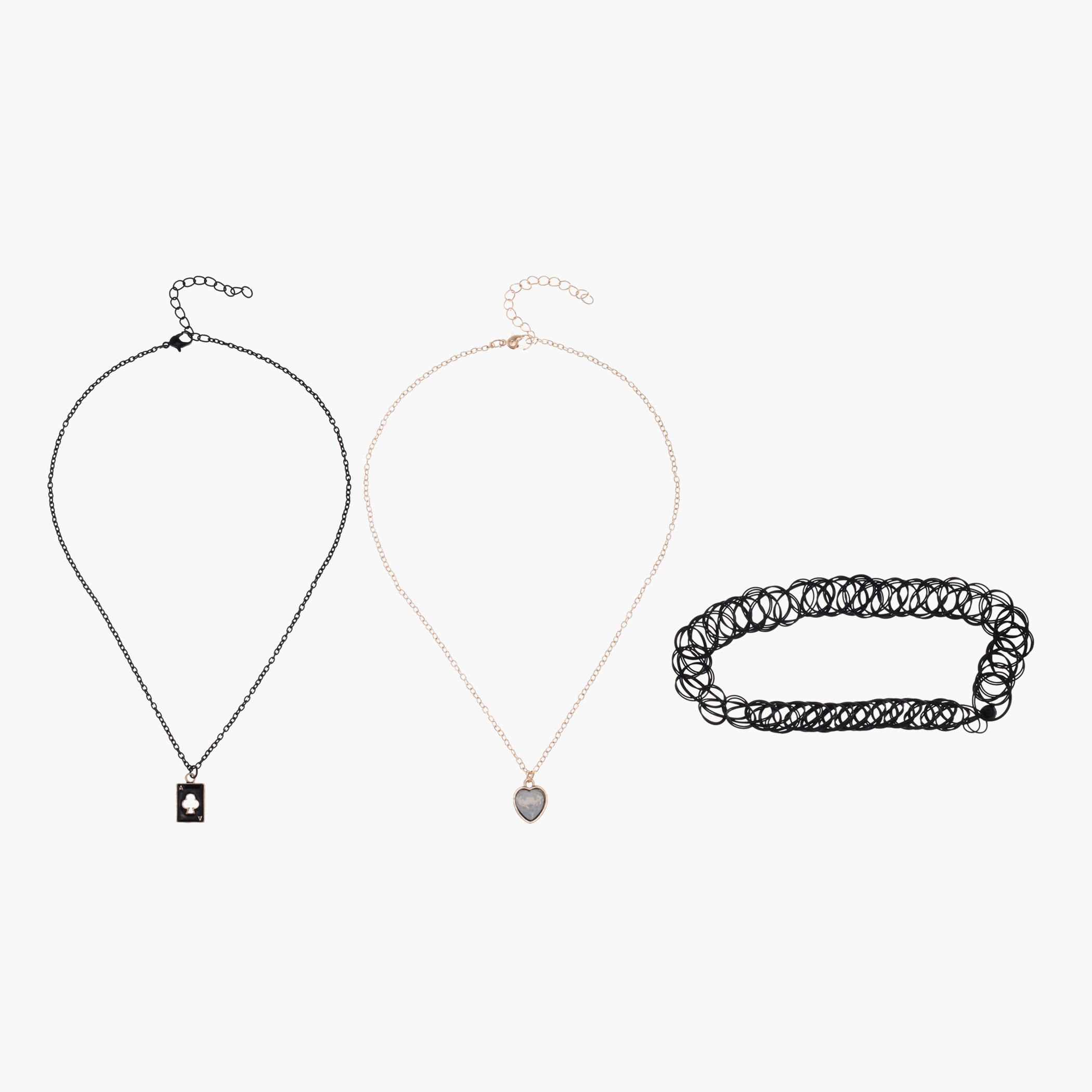 Assorted Tasselled Necklace and Bracelet - Set of 3-women-watchesandjewellery-jewellery-necklacesandpendants-image-1