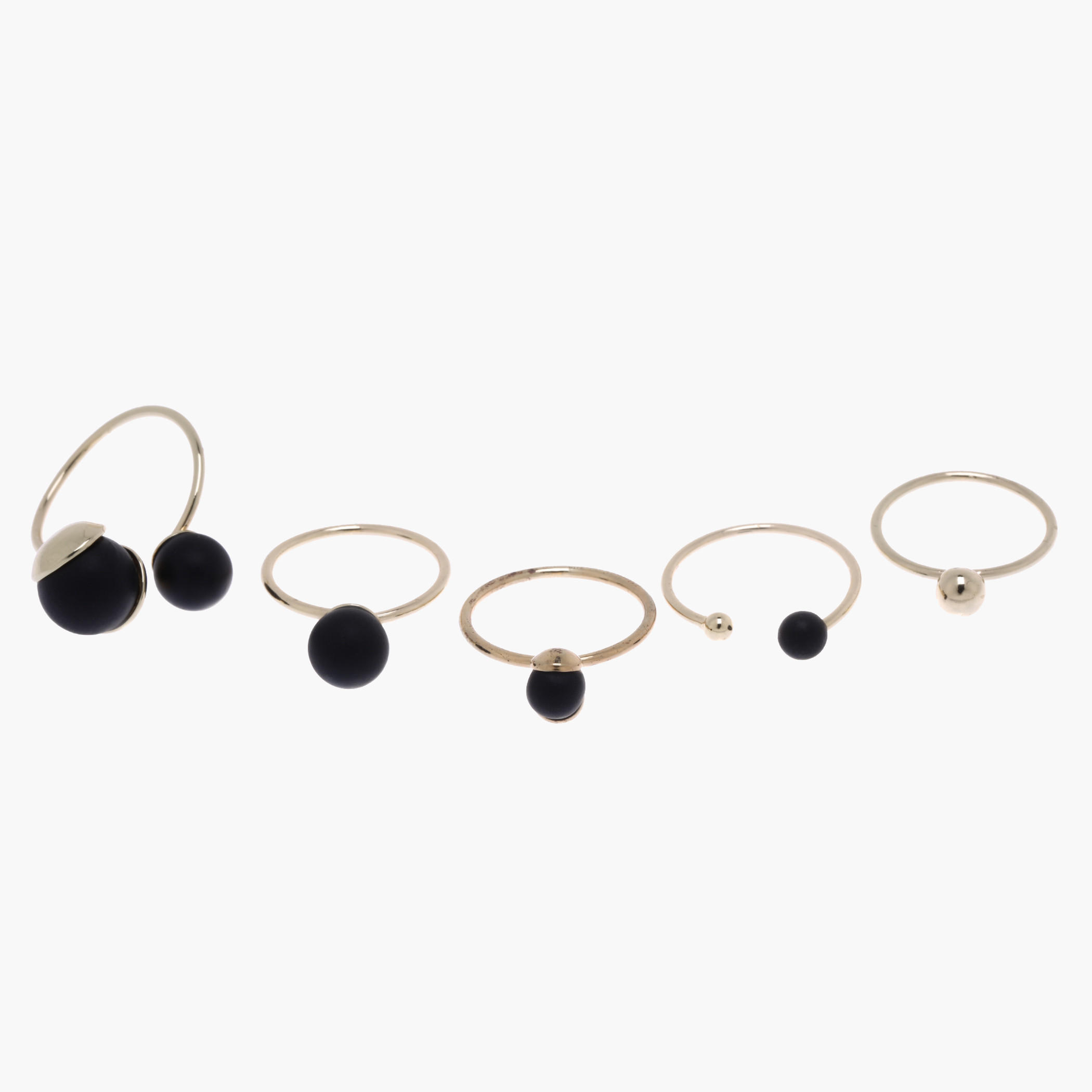 Beaded Finger Ring - Set of 5-women-watchesandjewellery-jewellery-rings-image-1
