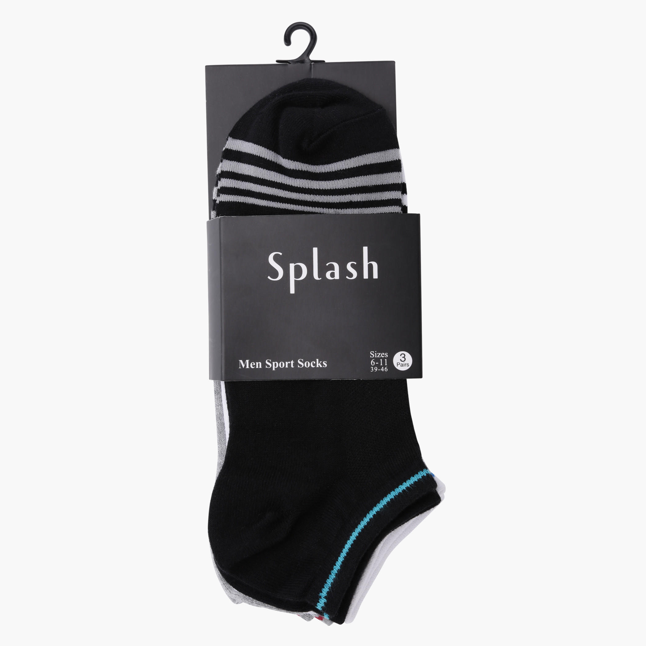 Printed Ankle Length Socks - Set of 3-men-socks-image-1