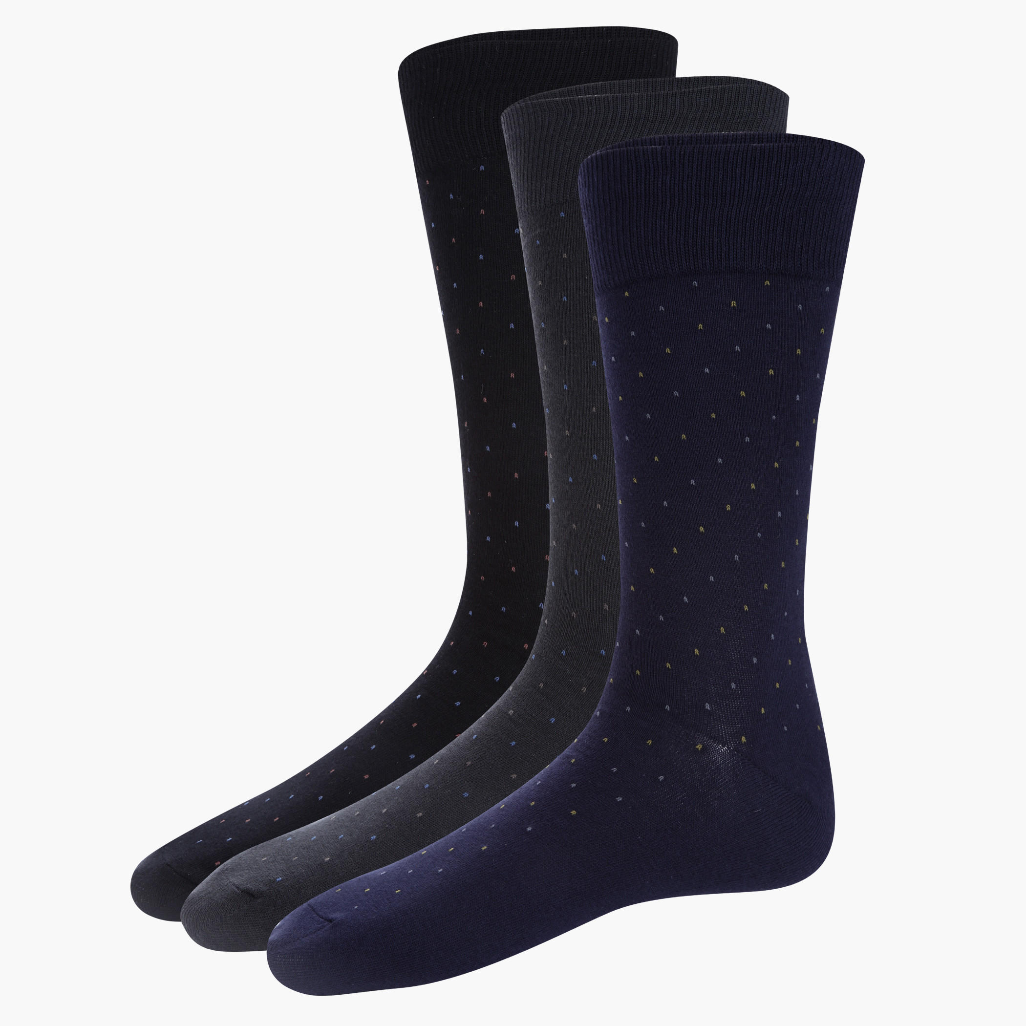 Ankle Length Socks - Set of 3-men-socks-image-2