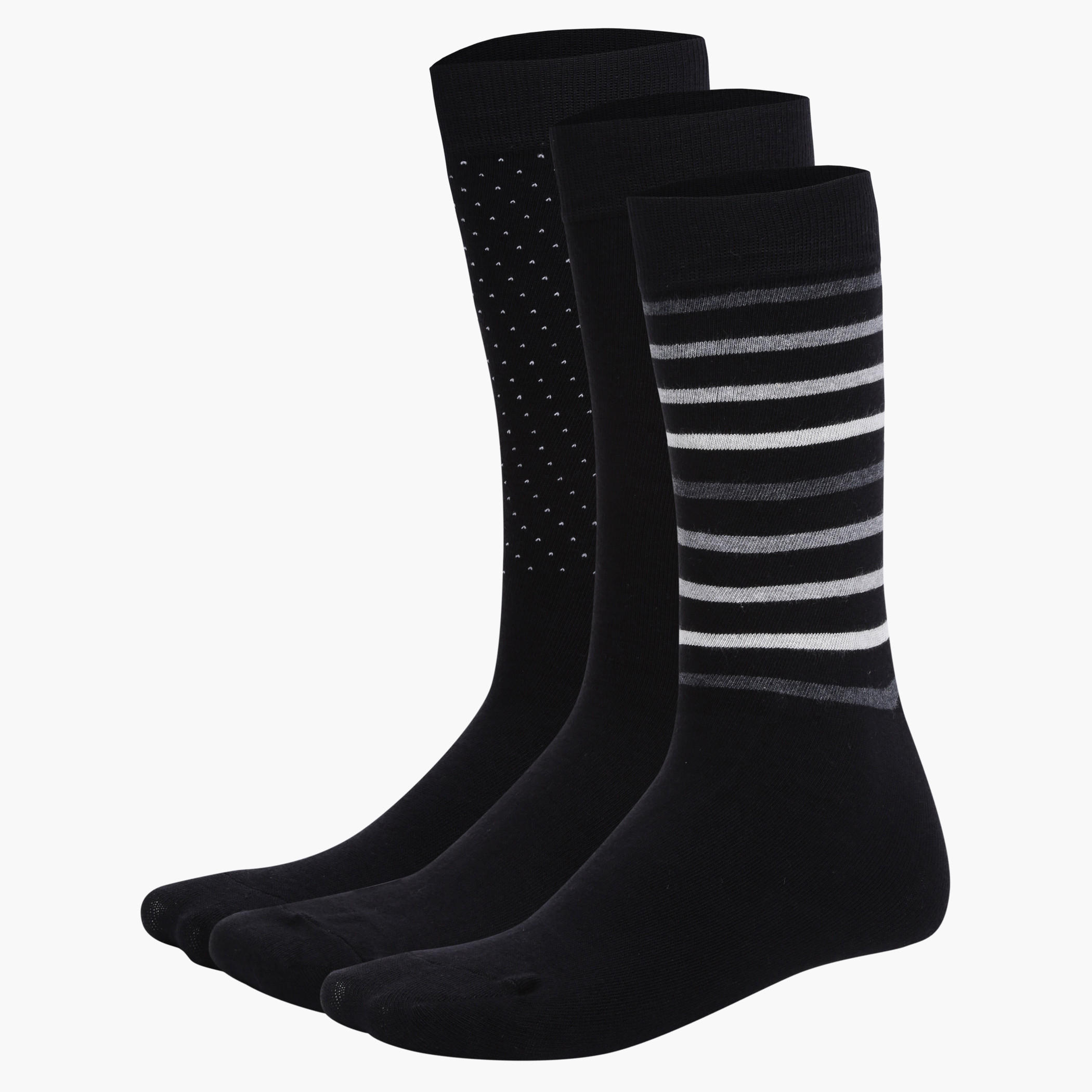 Mid Calf Socks - Set of 3-men-socks-image-2