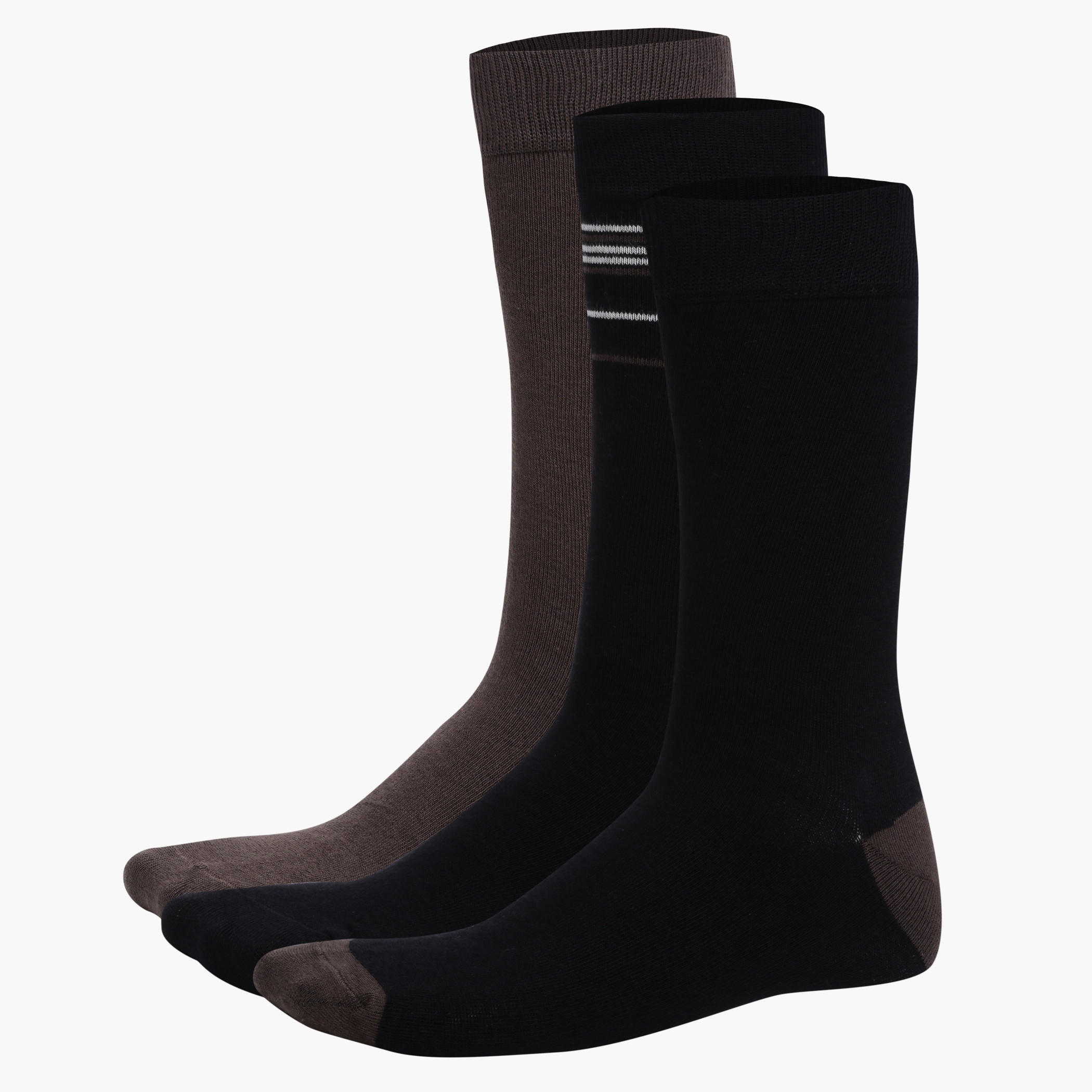 Mid Calf Socks - Set of 3-men-socks-image-1