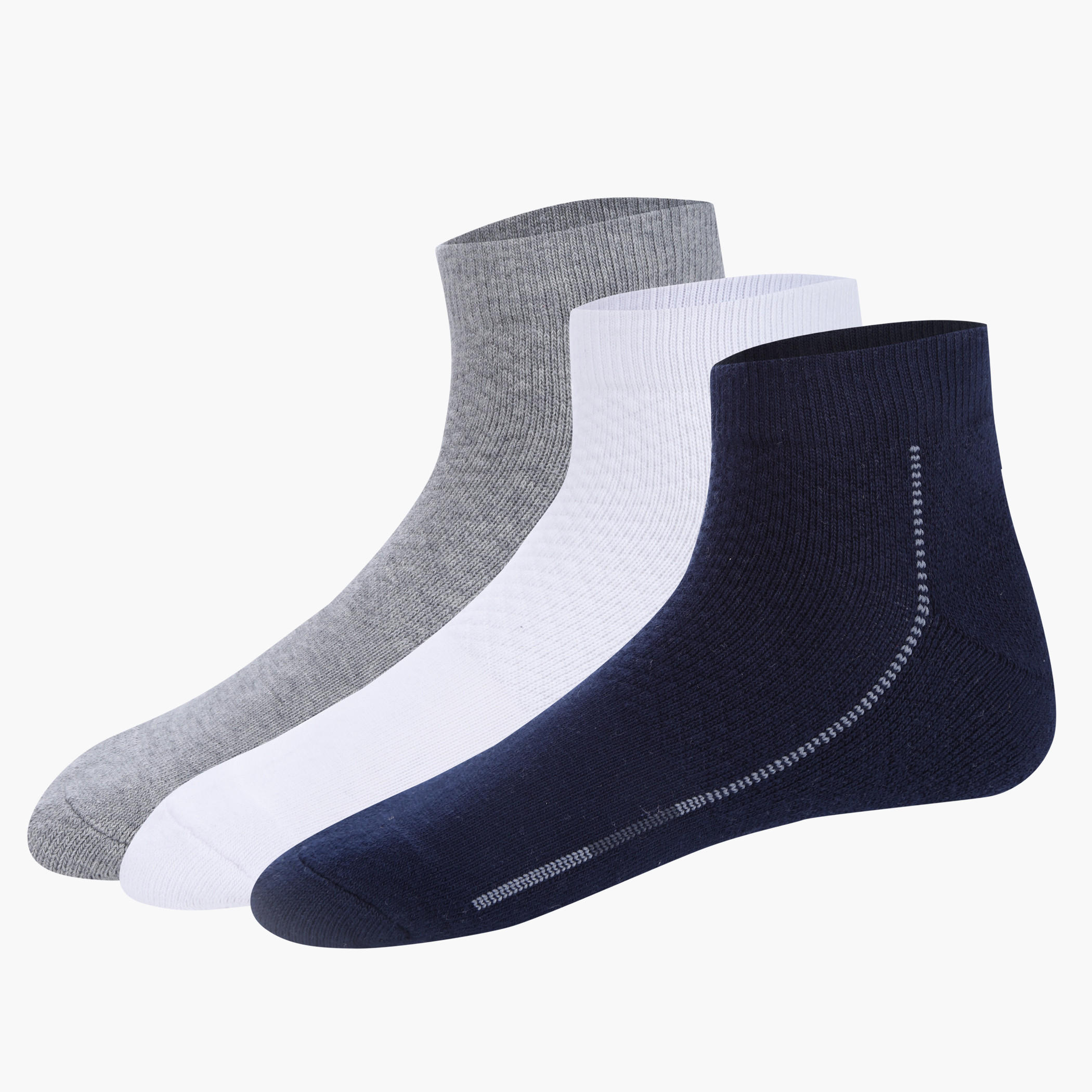 Ankle Length Socks - Set of 3-men-socks-image-1