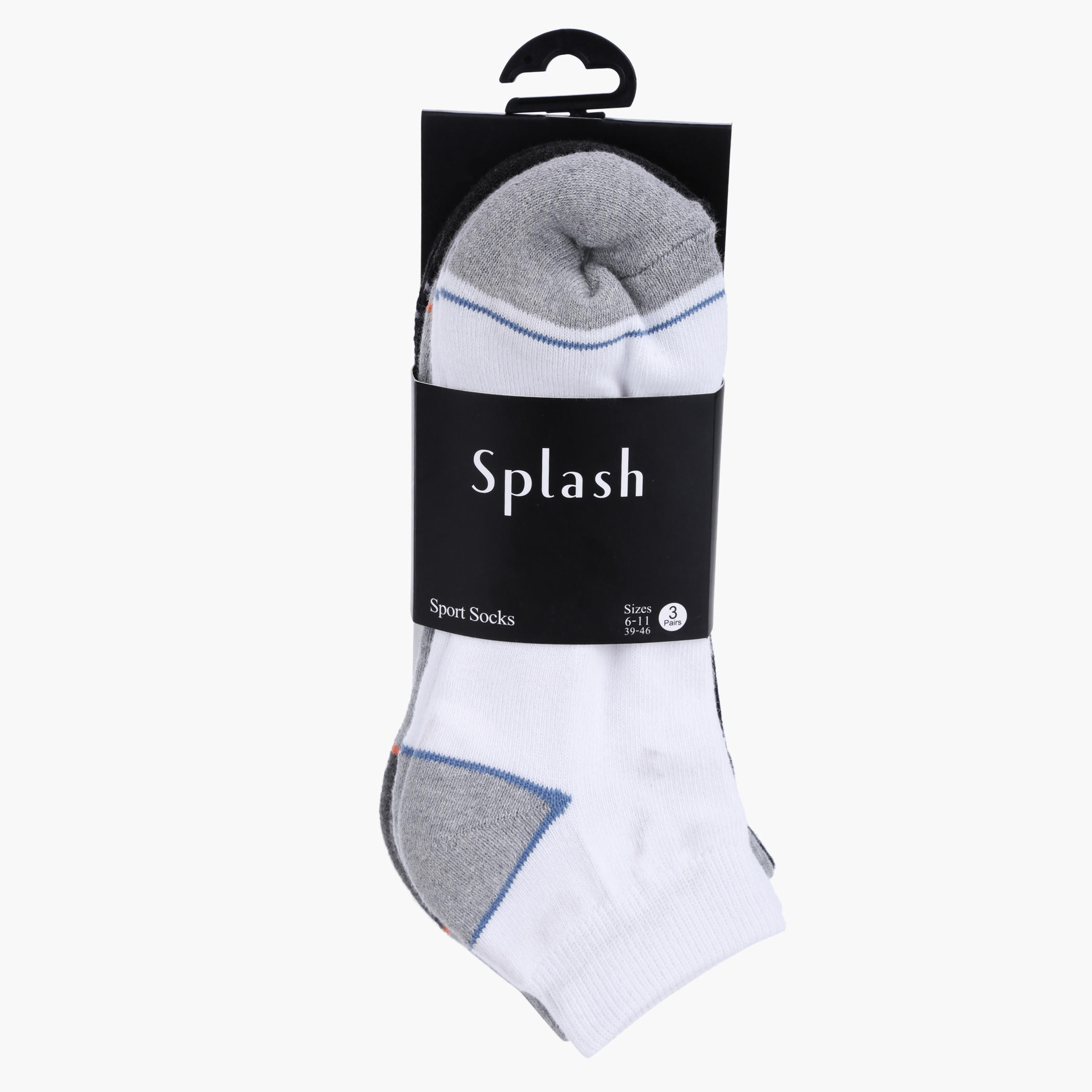 Ankle Length Sports Socks - Set of 3-men-socks-image-2