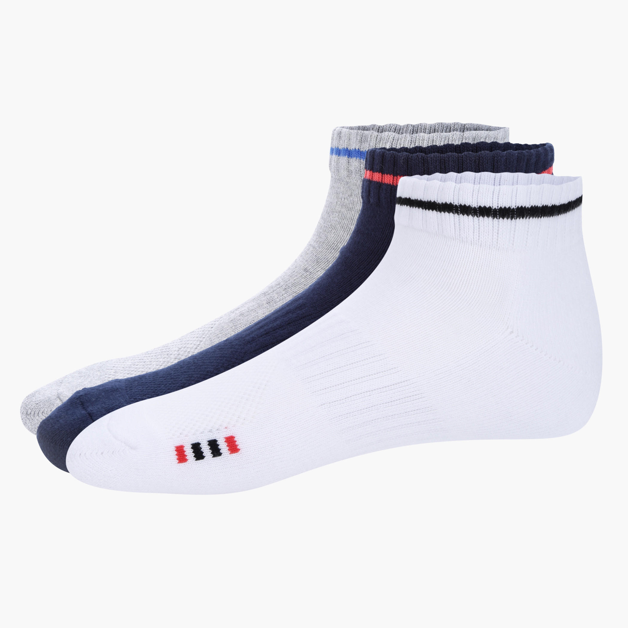 Ankle Length Socks - Set of 3-men-socks-image-1