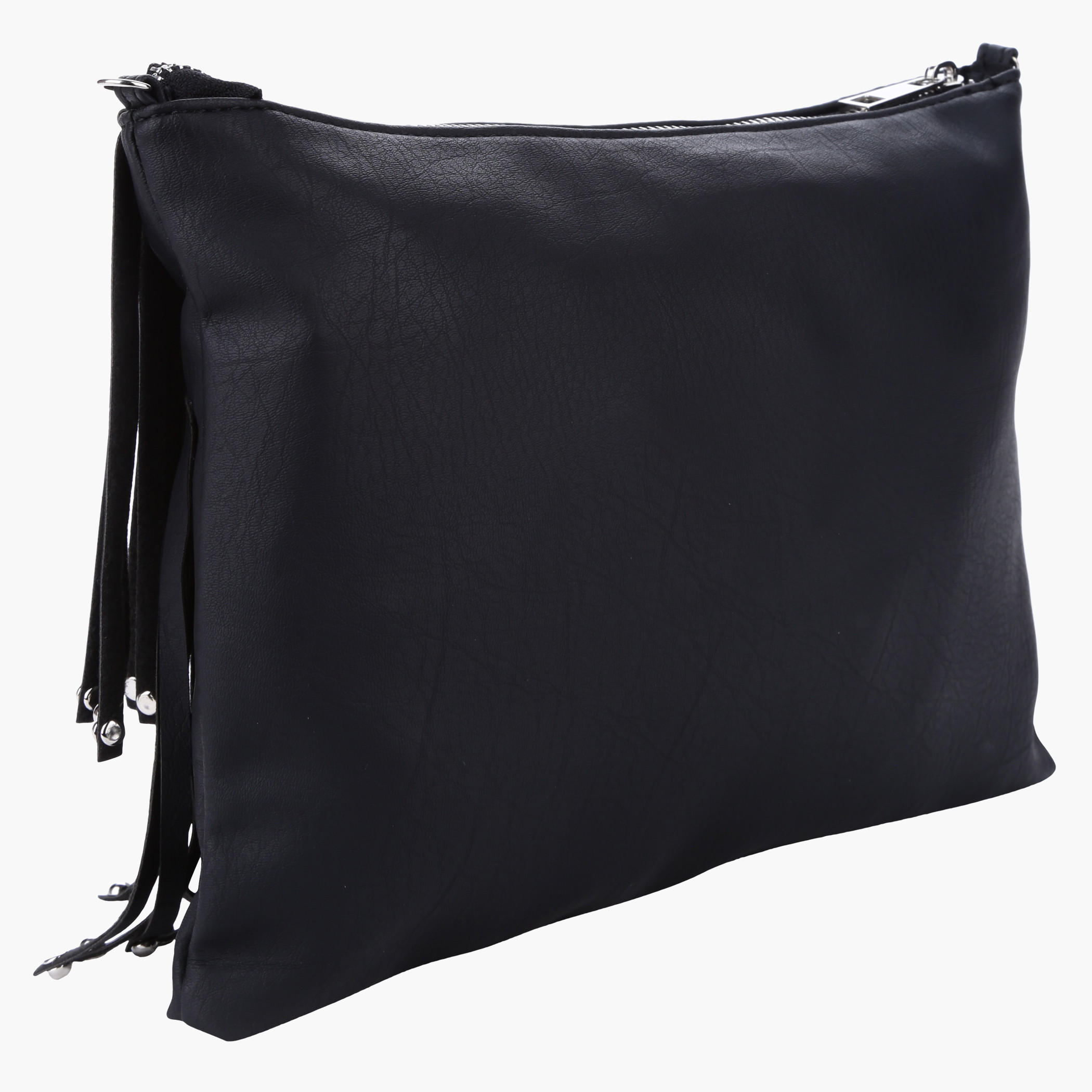 Fringed Crossbody bag with Zip Detail-women-bagsandwallets-handbags-image-2