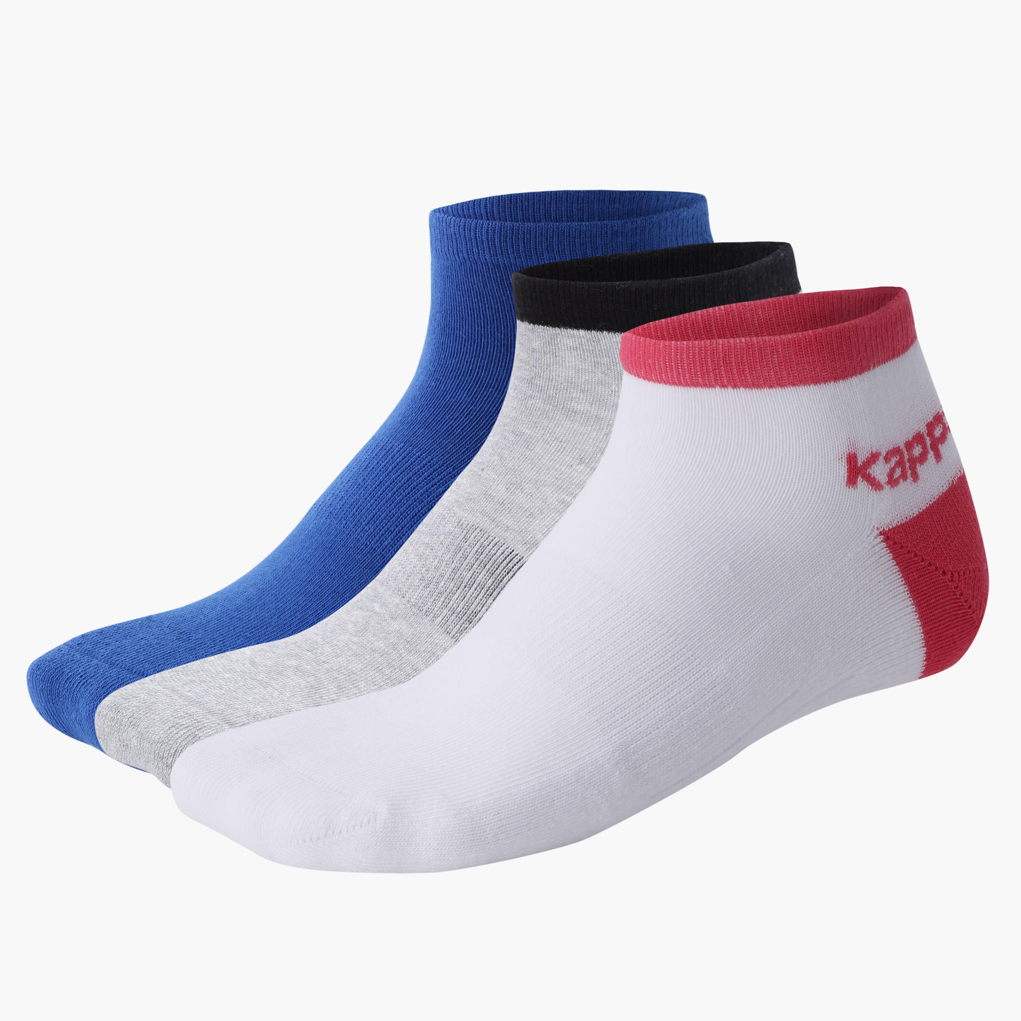 Kappa Printed Ankle Length Socks - Set of 3-women-socksandstockings-image-1
