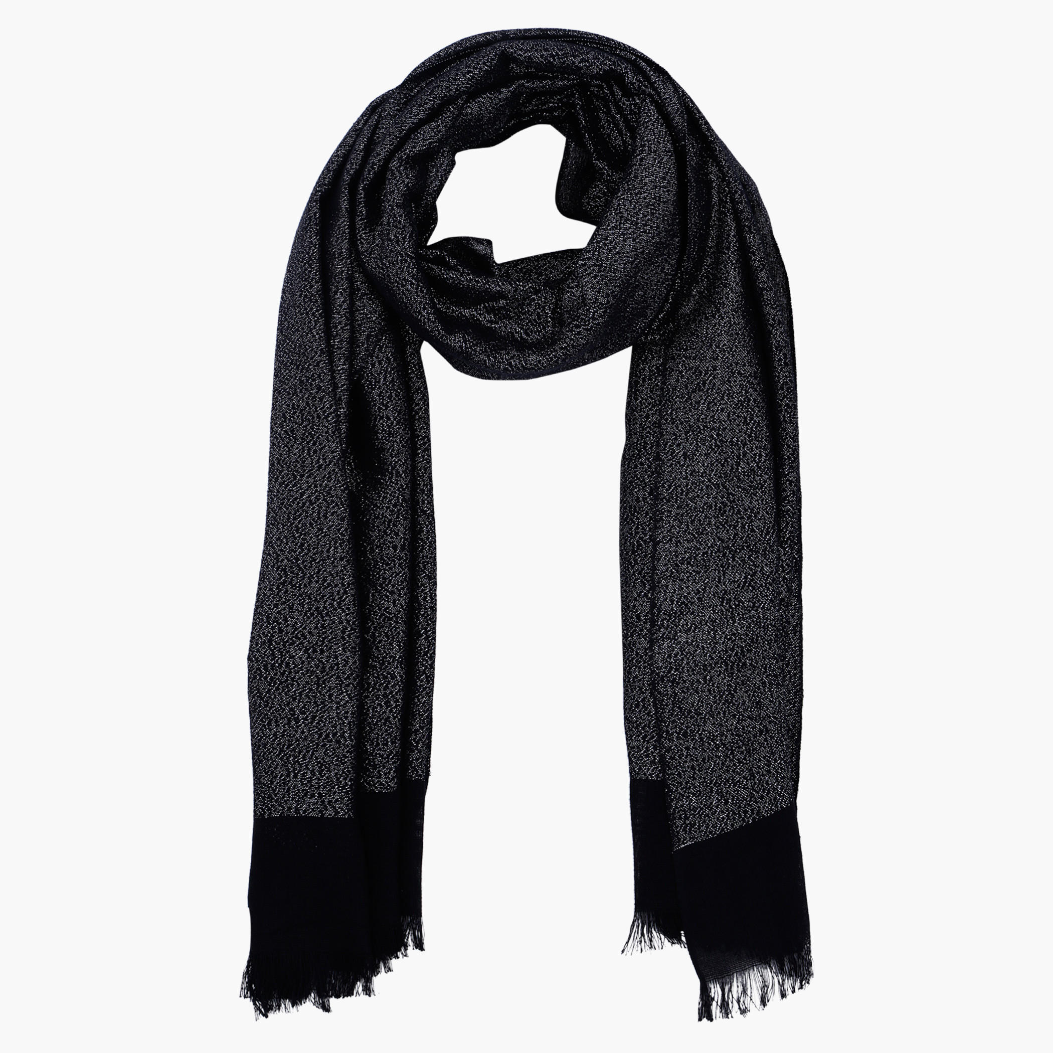Textured Scarf with Fringes-men-scarvesandgloves-image-1