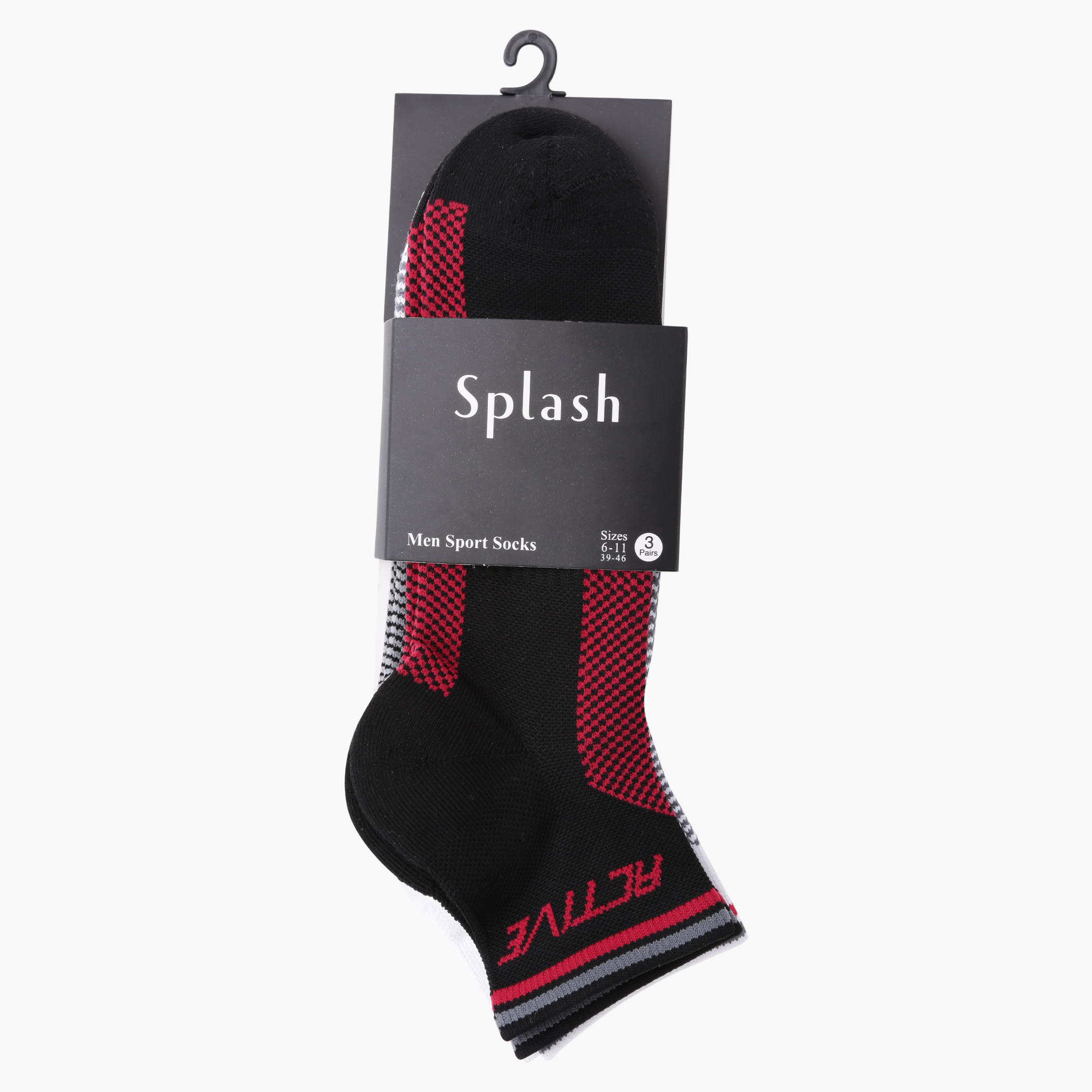 Printed Ankle Length Socks - Set of 3-men-socks-image-1