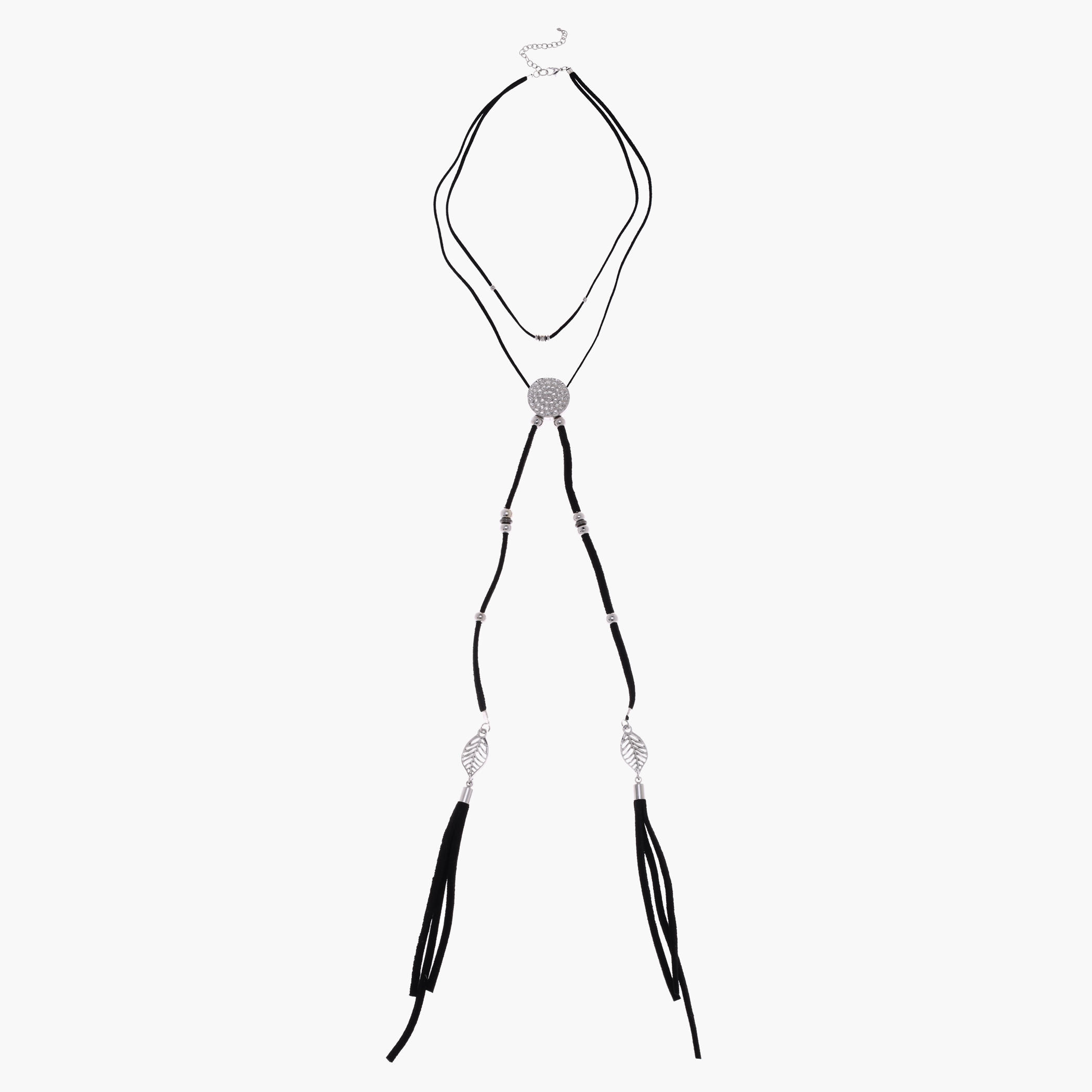 Studded Bolo Tie with Lobster Clap Fastening-women-watchesandjewellery-jewellery-necklacesandpendants-image-1