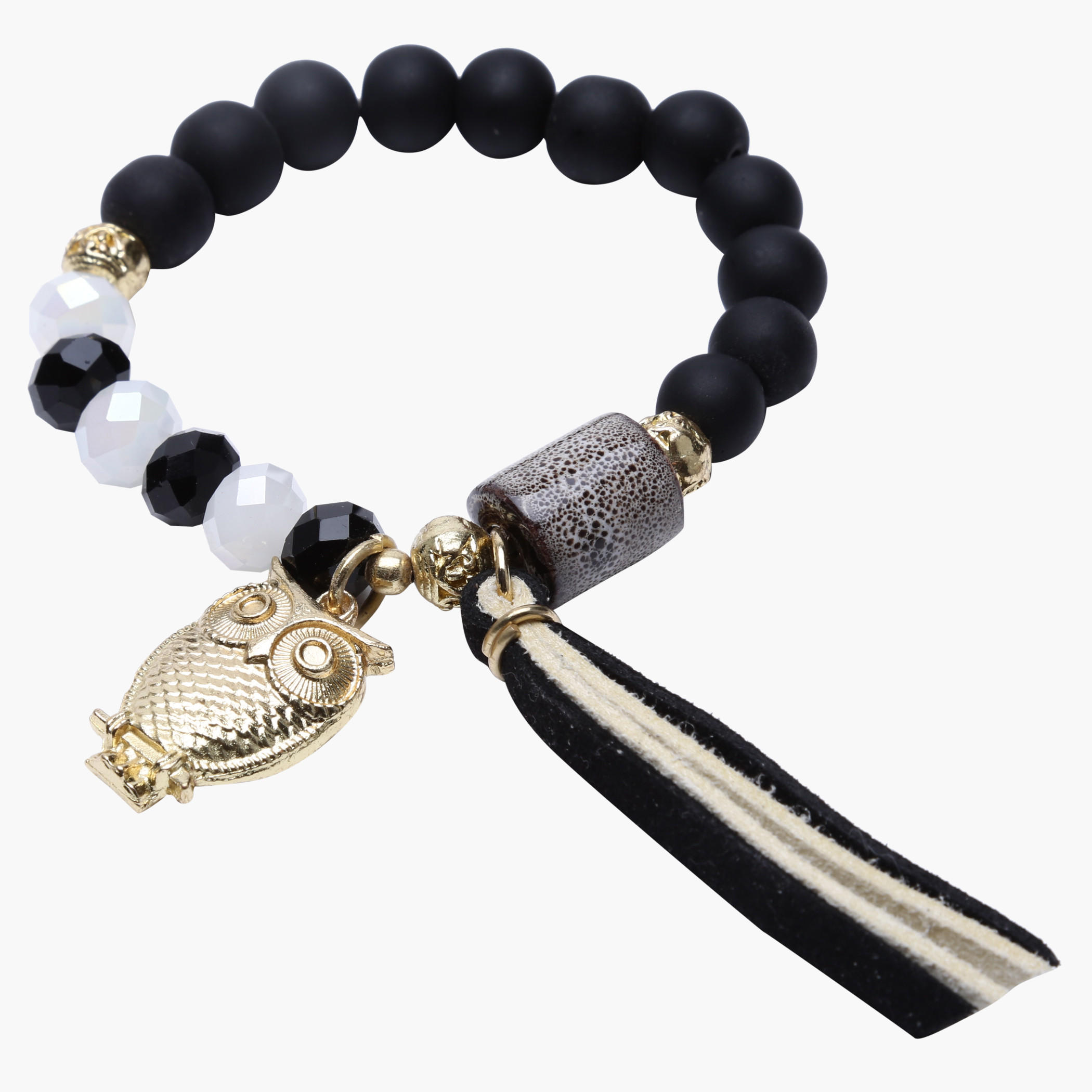 Beaded Bracelet with Charms-women-watchesandjewellery-jewellery-banglesandbracelets-image-1