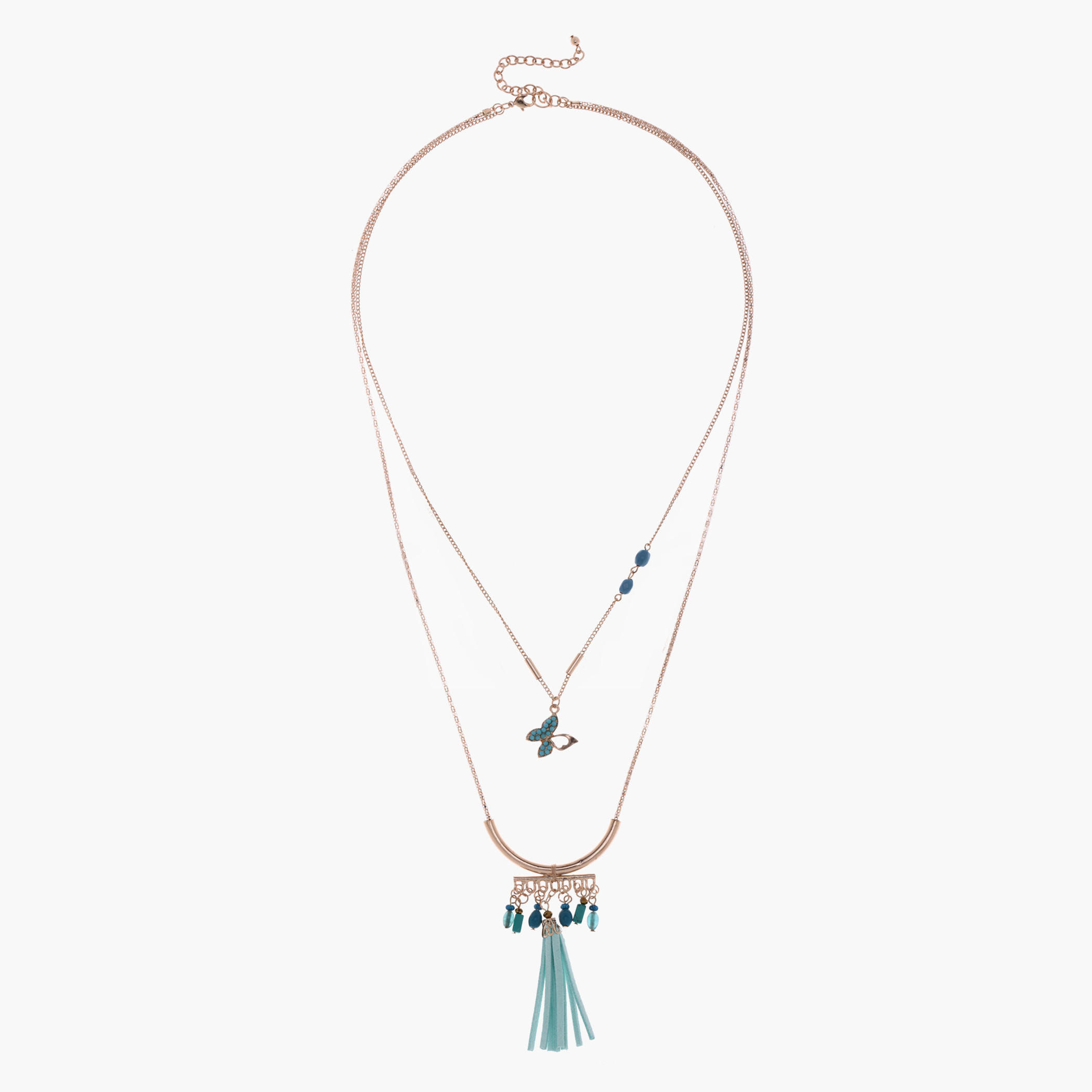 Multi Chain Necklace with Lobster Clap Fastening-women-watchesandjewellery-jewellery-necklacesandpendants-image-1