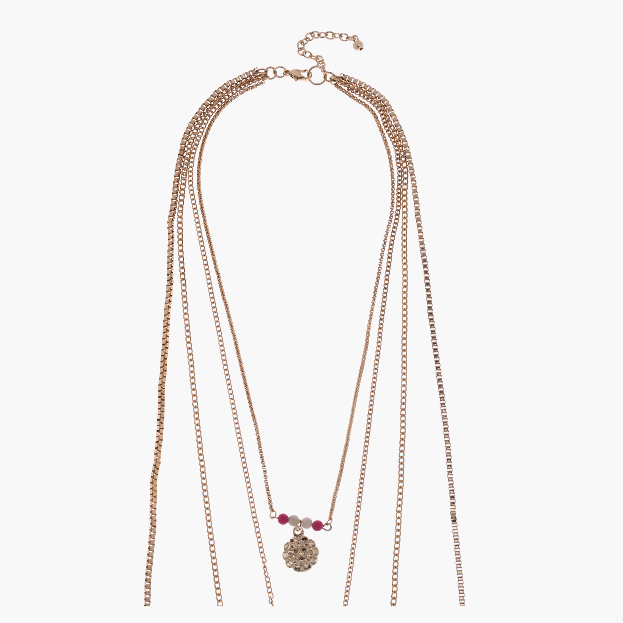 Multi Chain Necklace with Lobster Clap Fastening-women-watchesandjewellery-jewellery-necklacesandpendants-image-1