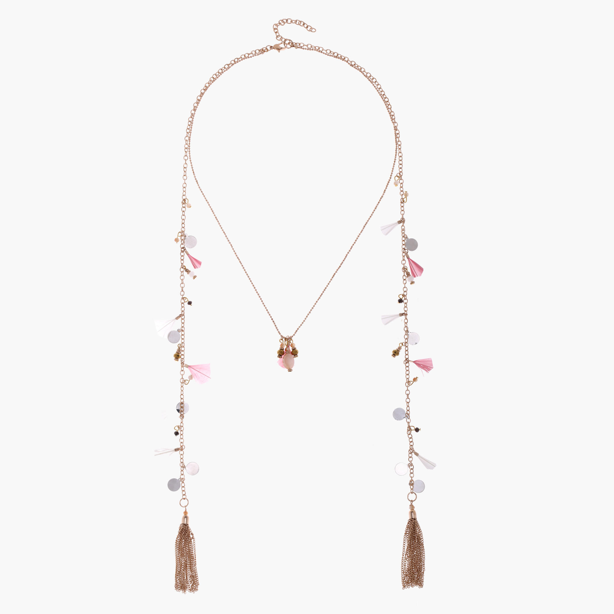 Multi Chain Necklace with Lobster Clap Fastening-women-watchesandjewellery-jewellery-necklacesandpendants-image-2