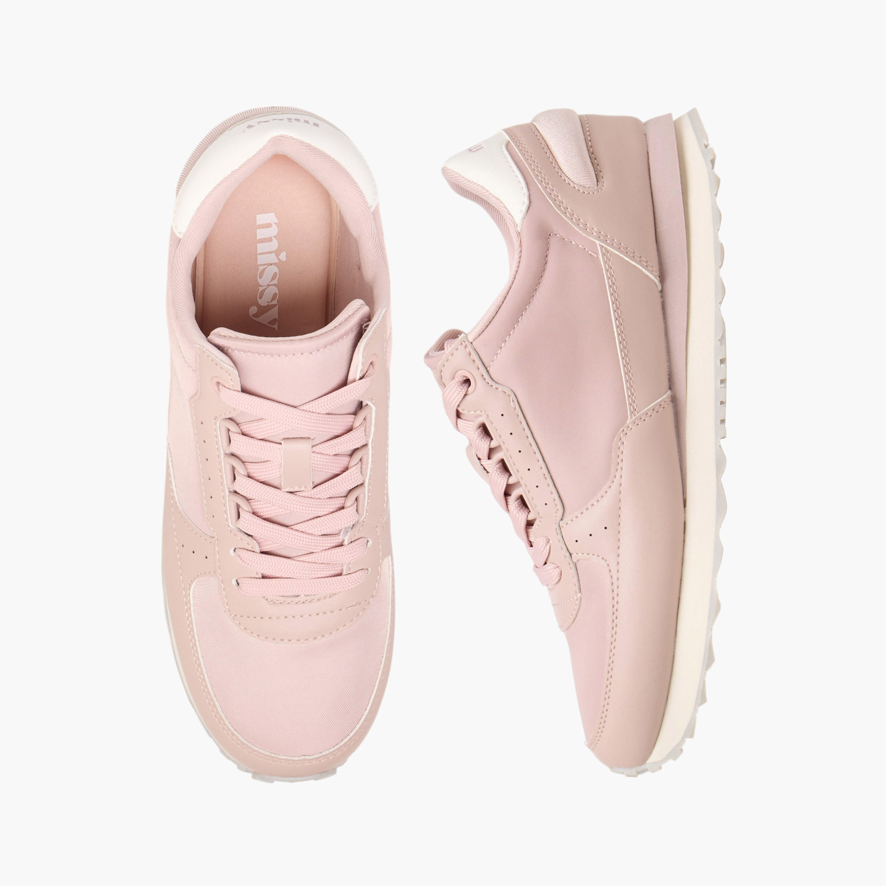 Missy Panelled Sneakers with Lace-Up Closure-women-shoes-sneakers-image-1