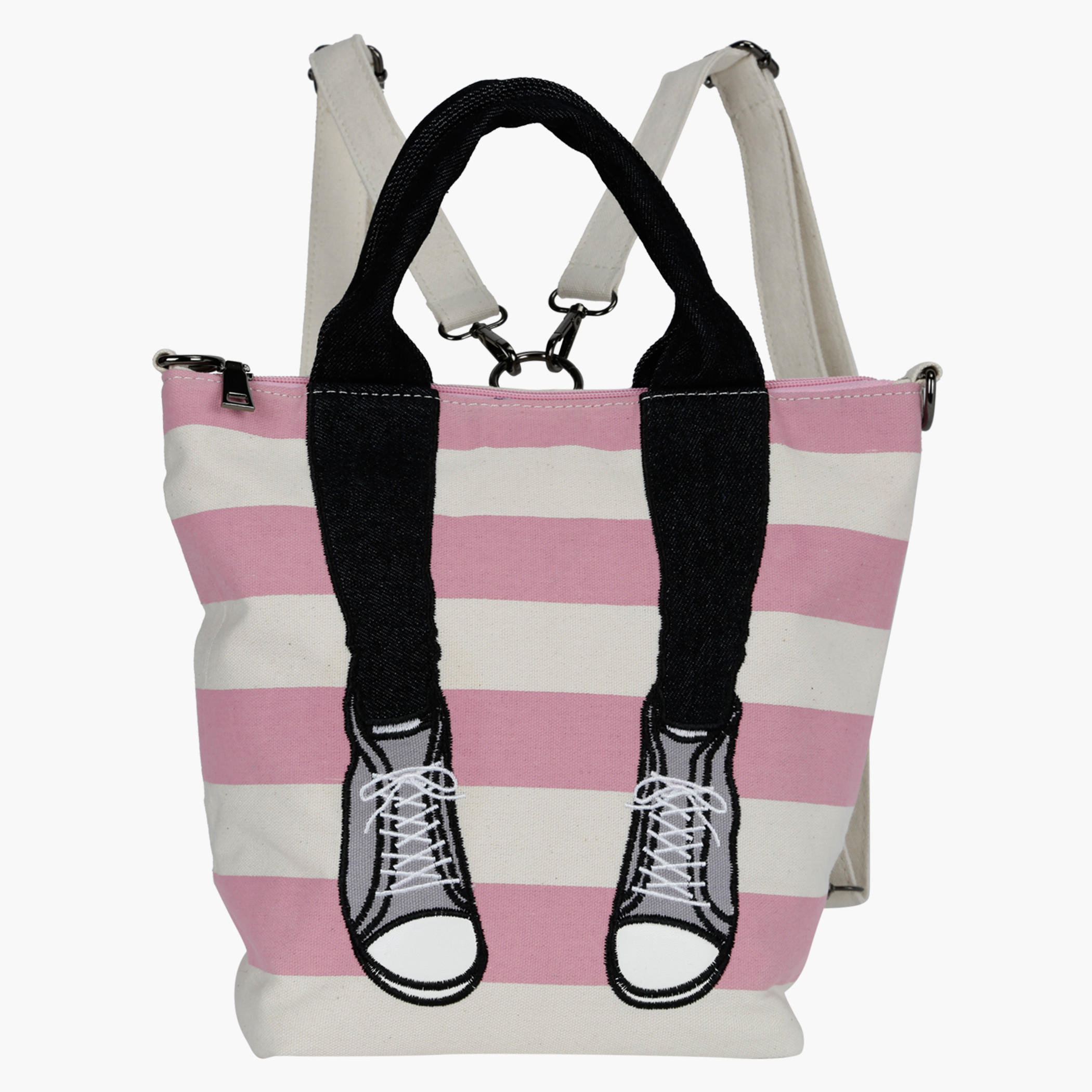 2Xtremz Embroidered Bag with Zip Closure-women-bagsandwallets-handbags-image-4