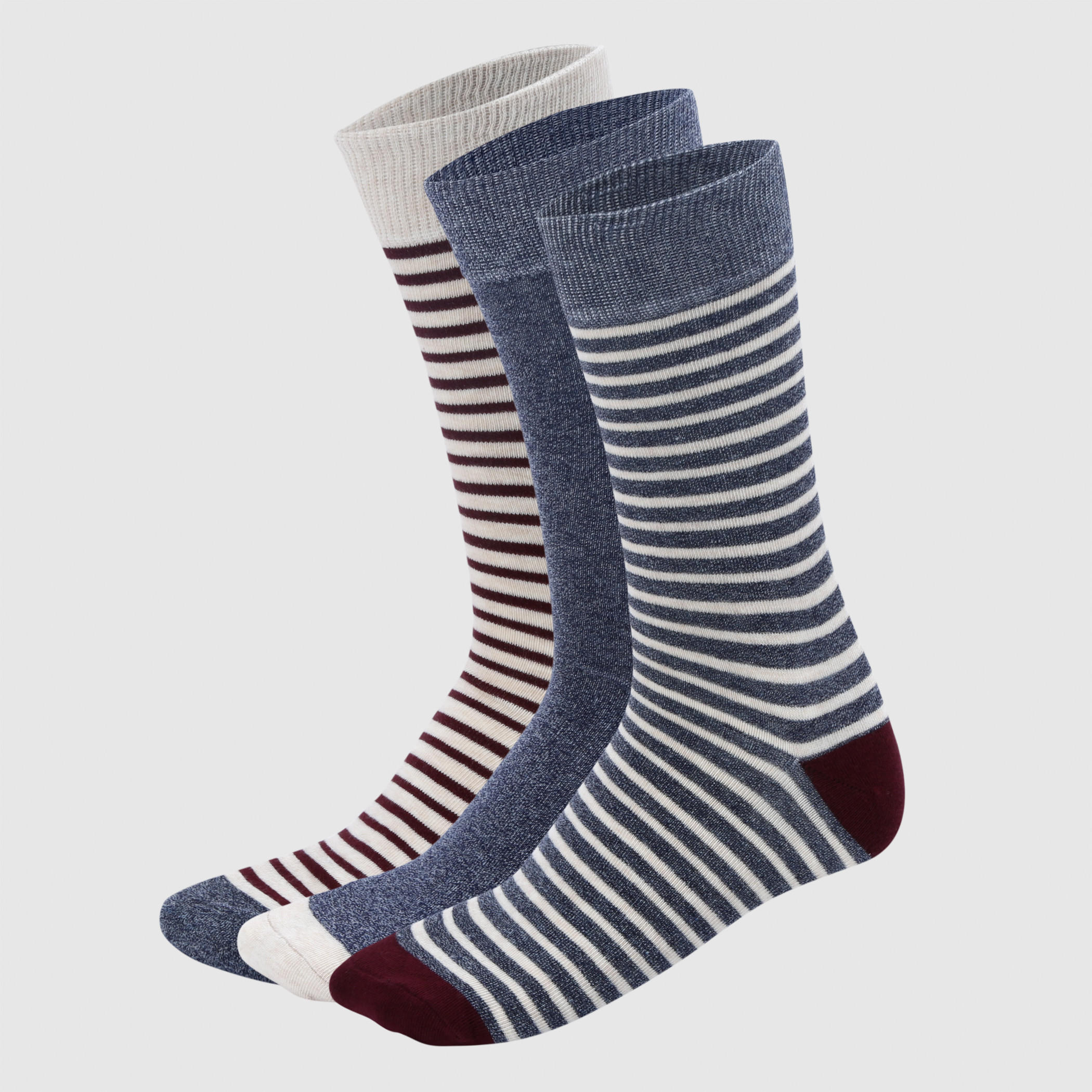 Crew Length Socks - Set of 3-men-socks-image-2