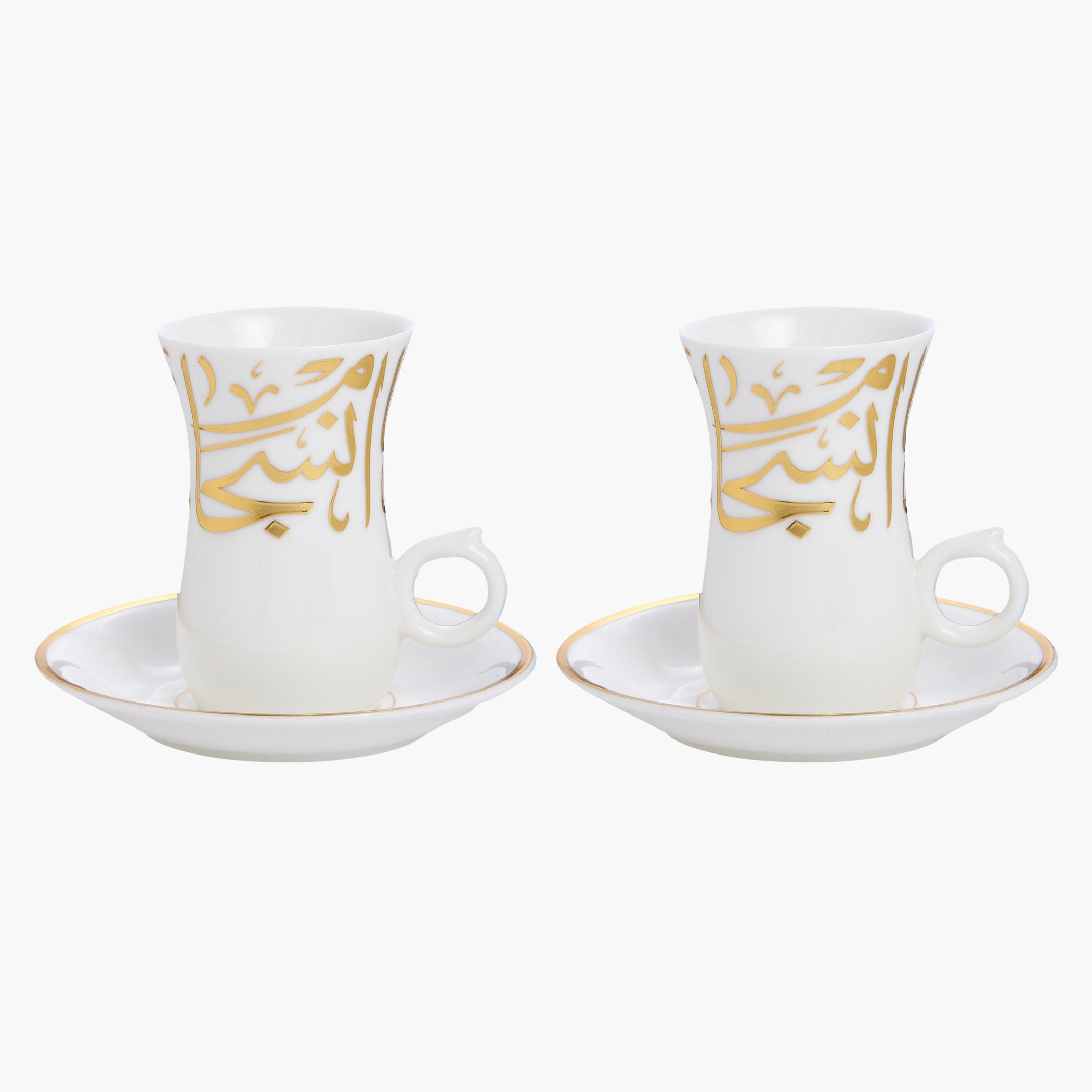 Calligraphy Cup and Saucer - Set of 2-household-dining-teaandcoffee-teaandcoffeesets-image-2