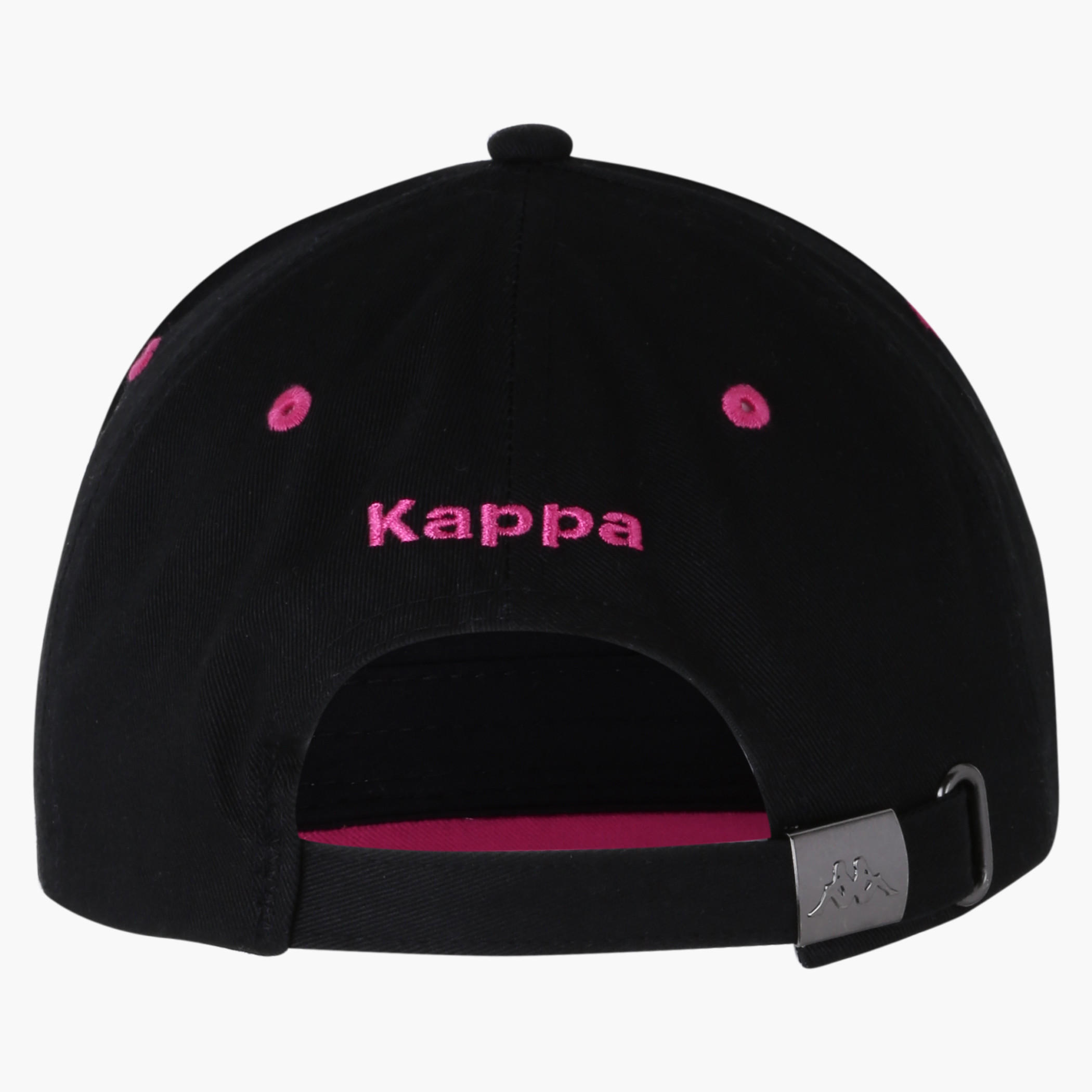 Kappa Embroidered Cap with Buckle Closure-women-clothingaccessories-capsandhats-image-3