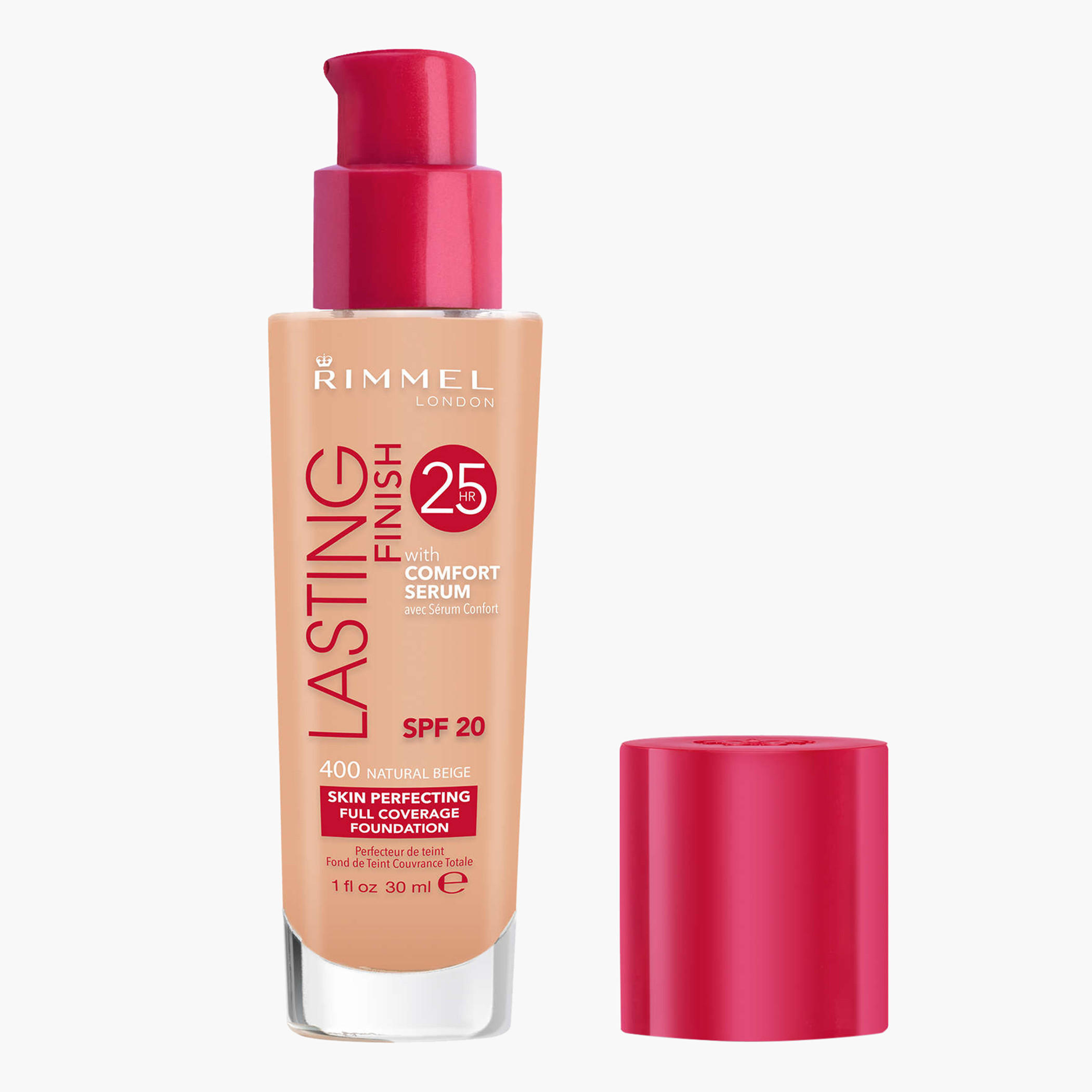 كريم أساس لاستينج فينيش مع كومفورت سيروم من ريميل لندن-beautyandpersonalcare-makeup-face-foundations-image-1