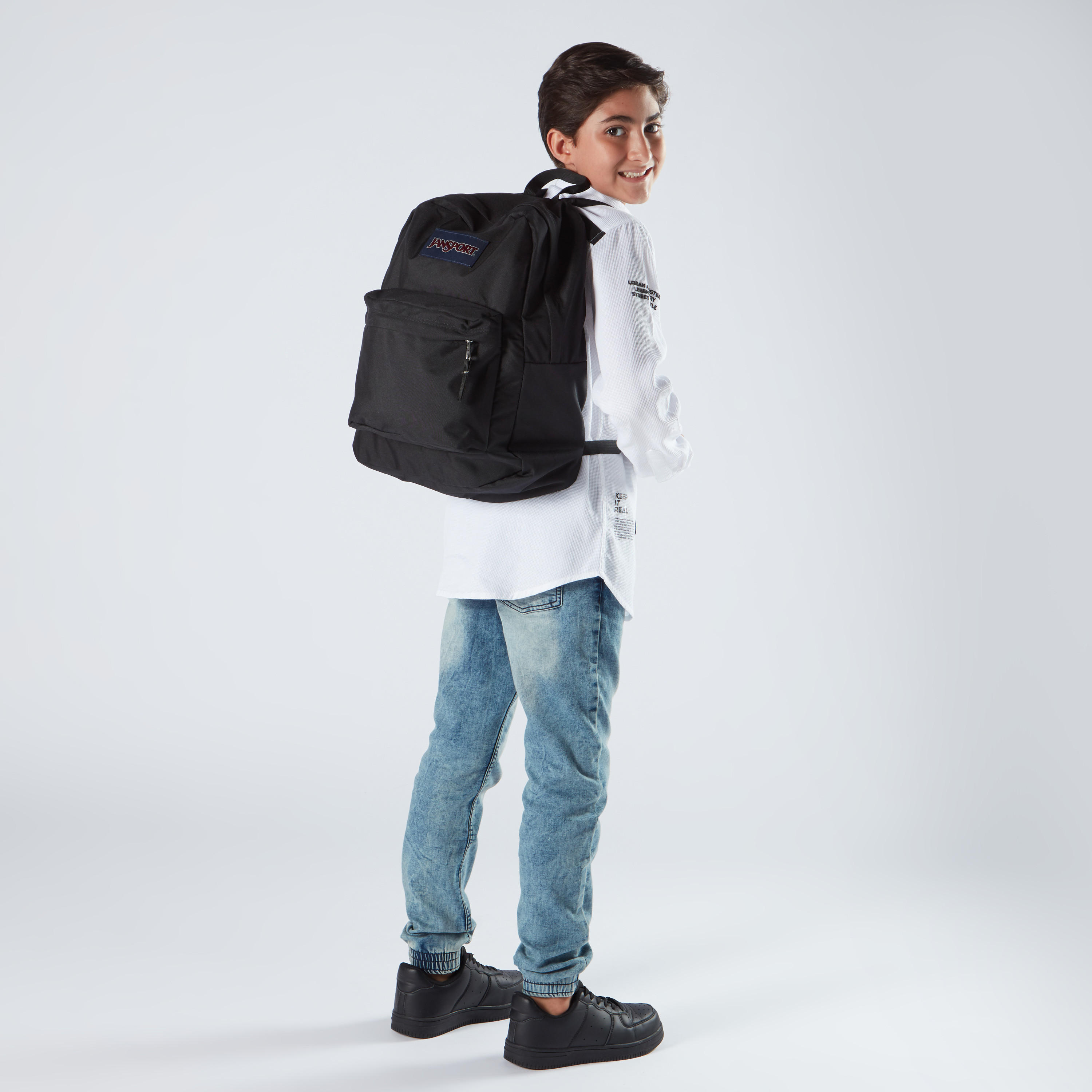 Jansport Superbreak Solid Backpack with Zip Closure - 42x30x16 cms-school-bagsandbackpacks-backpacks-image-2