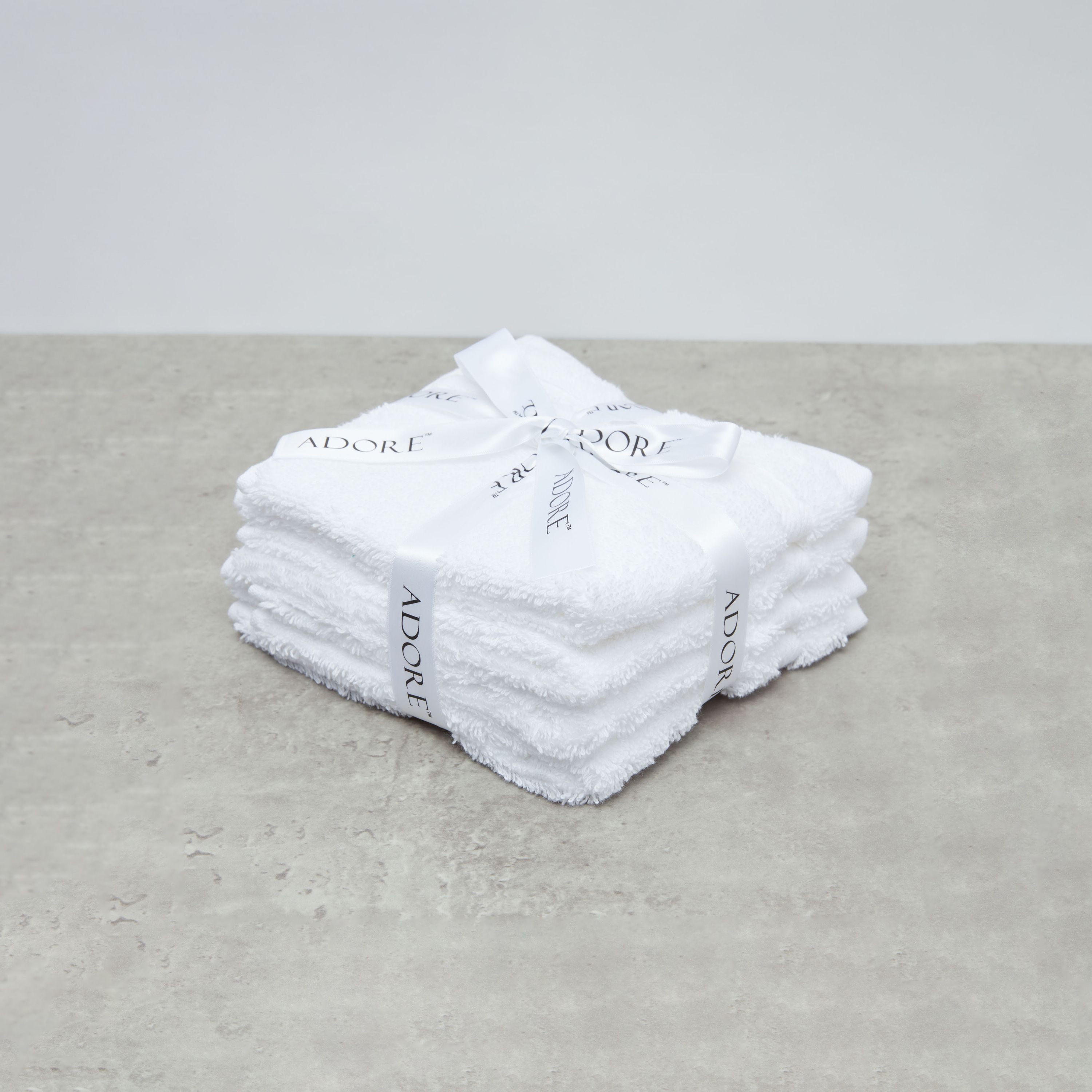 Textured 4-Piece Face Towel Set - 30x30 cms-household-bathandlaundry-bathlinen-towels-image-1