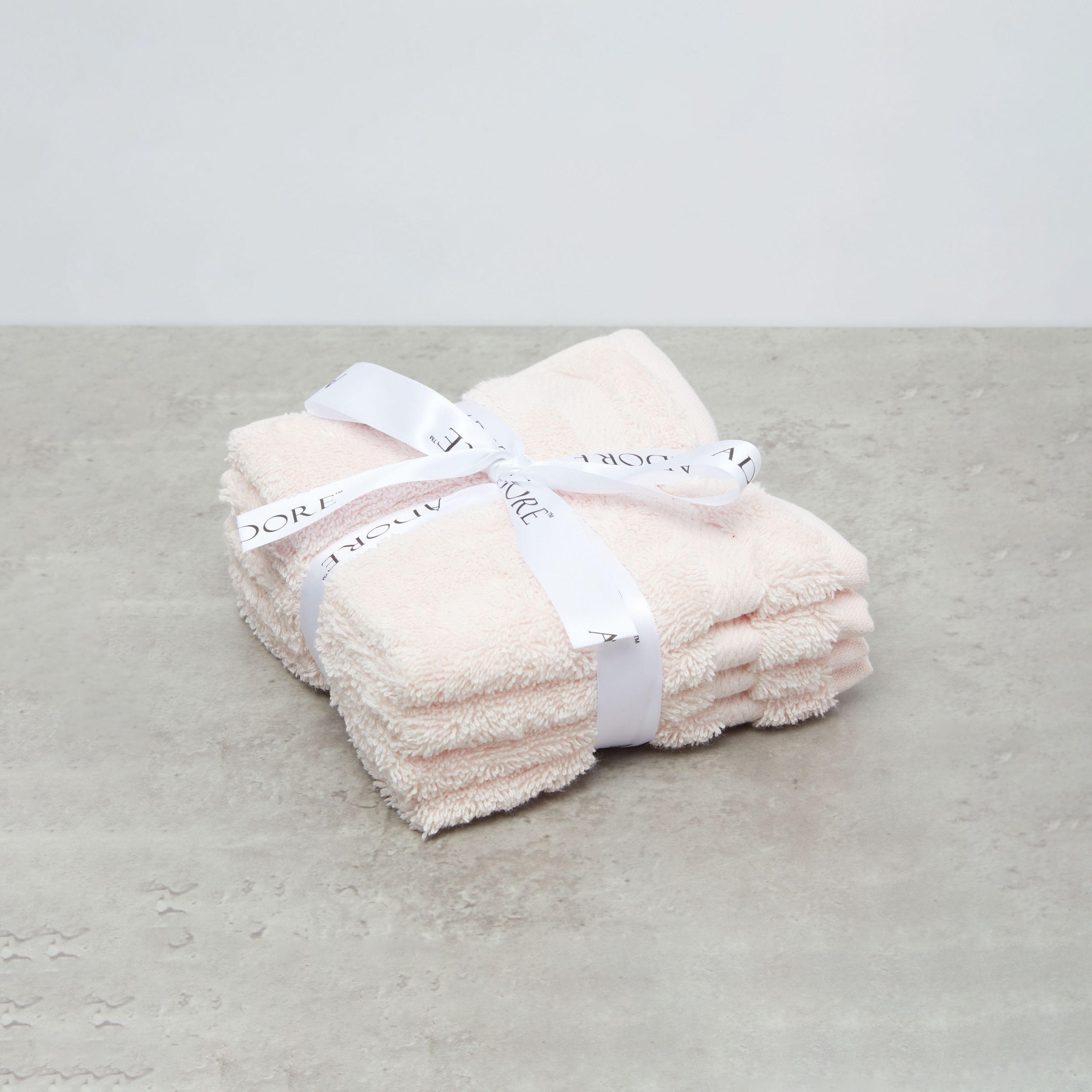 Textured 4-Piece Face Towel Set - 30x30 cms-household-bathandlaundry-bathlinen-towels-image-1