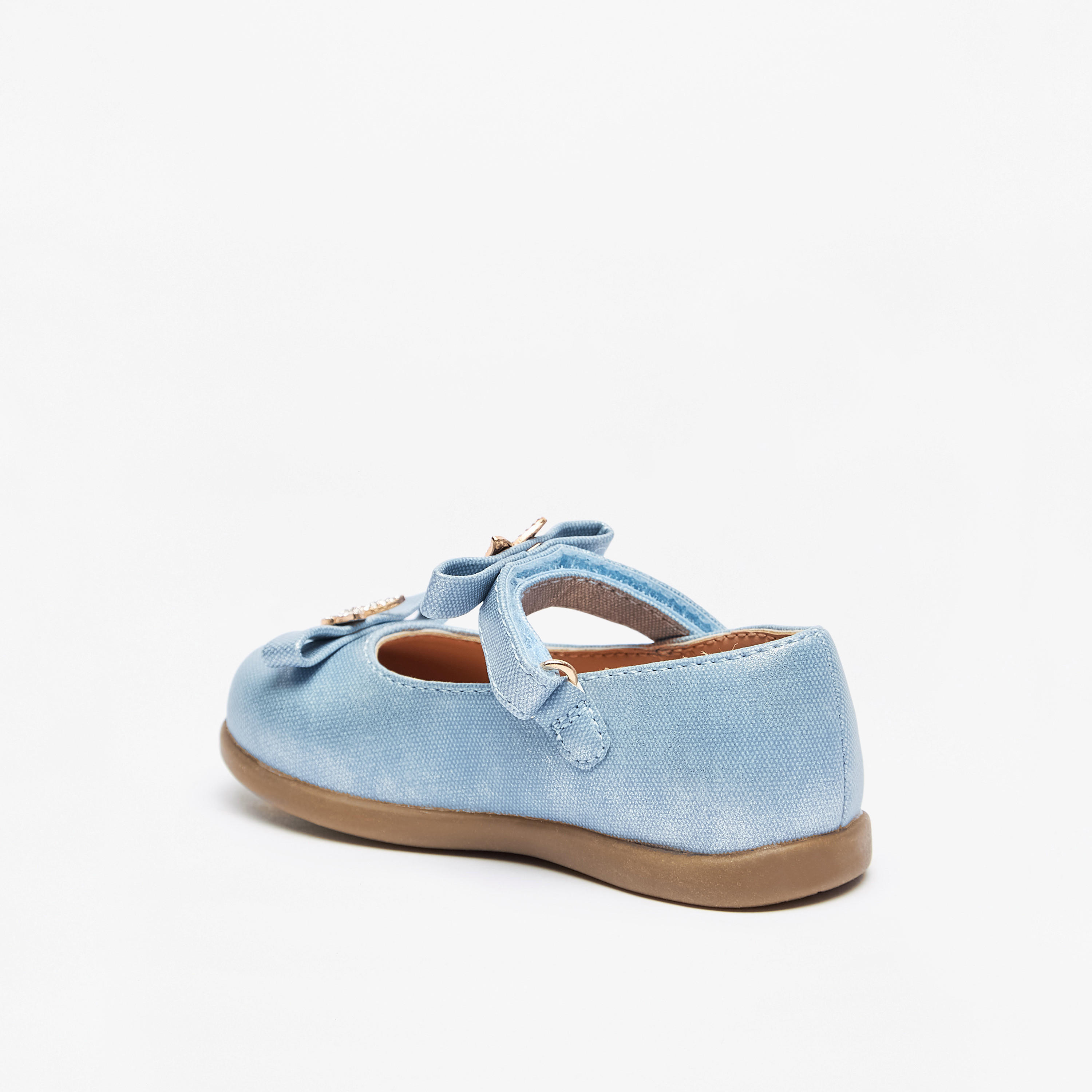 Barefeet Butterfly Accent Lightweight Mary Jane Shoes with Hook and Loop Closure-girls-shoes-maryjanes-image-2