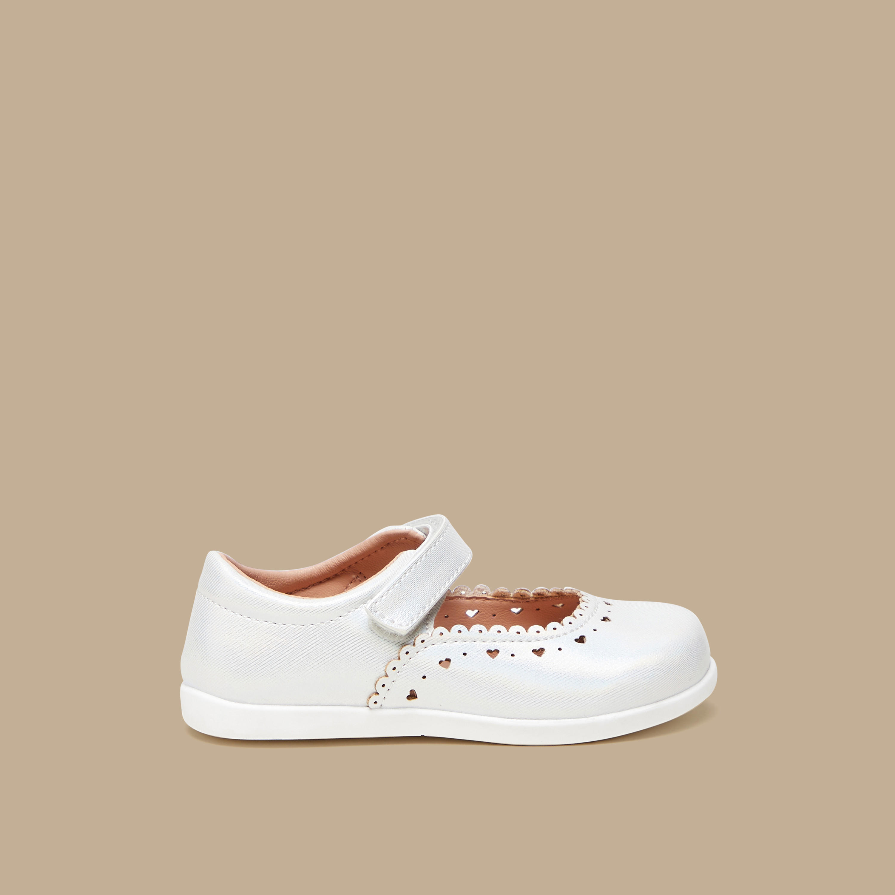 Barefeet Laser Cut Mary Jane Shoes with Hook and Loop Closure-baby-girls-shoes-closedshoes-image-1