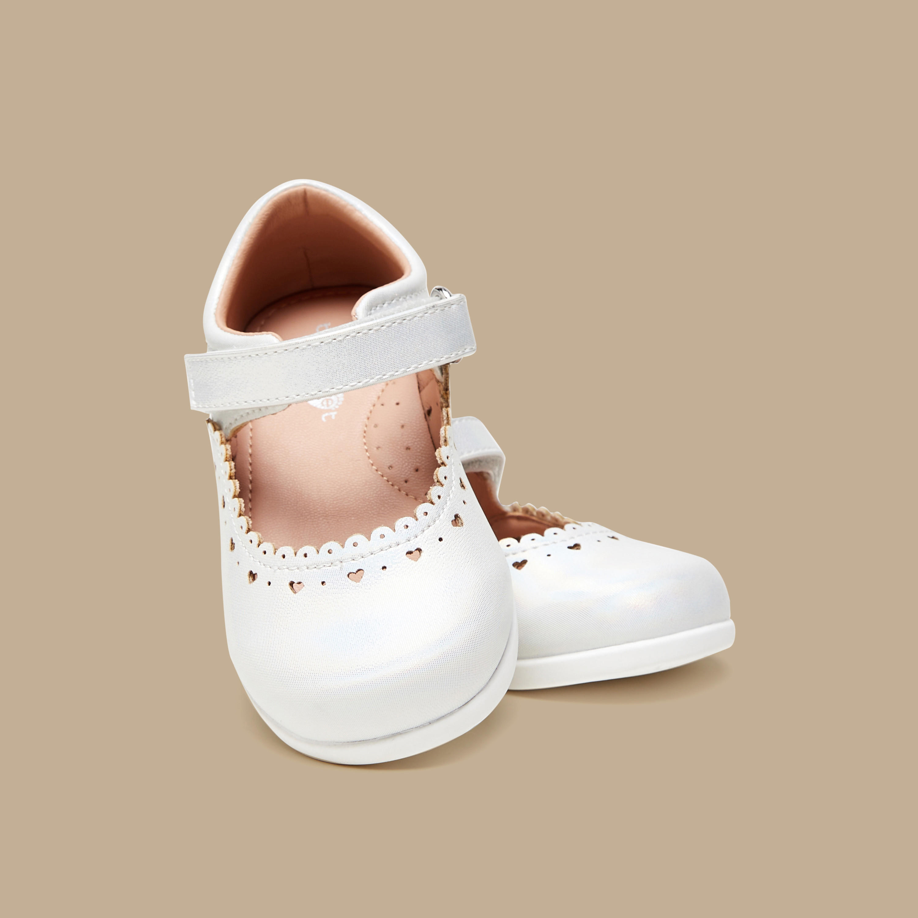Barefeet Laser Cut Mary Jane Shoes with Hook and Loop Closure-baby-girls-shoes-closedshoes-image-4
