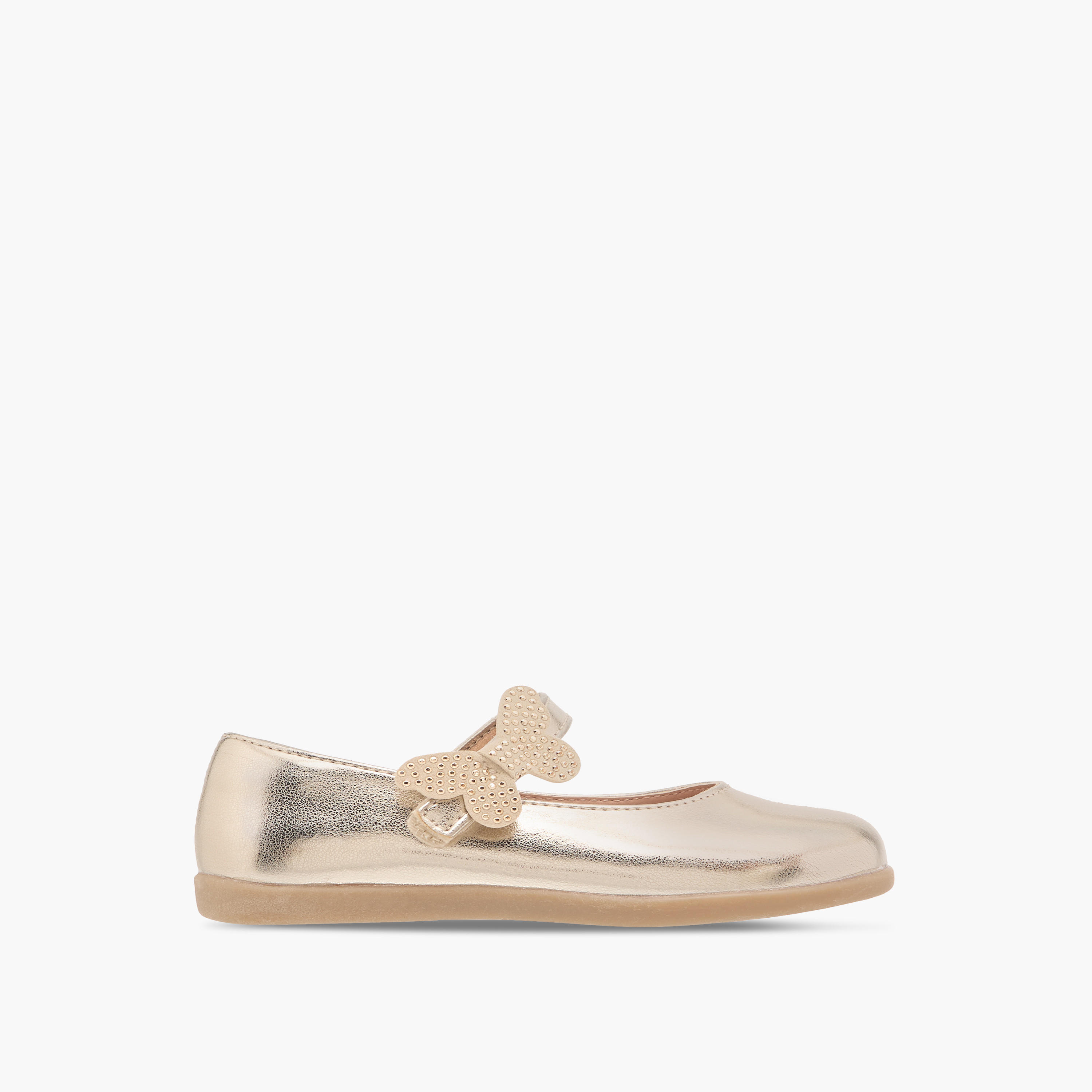 Barefeet Butterfly Accent Mary Jane Shoes with Hook and Loop Closure-girls-shoes-maryjanes-image-3