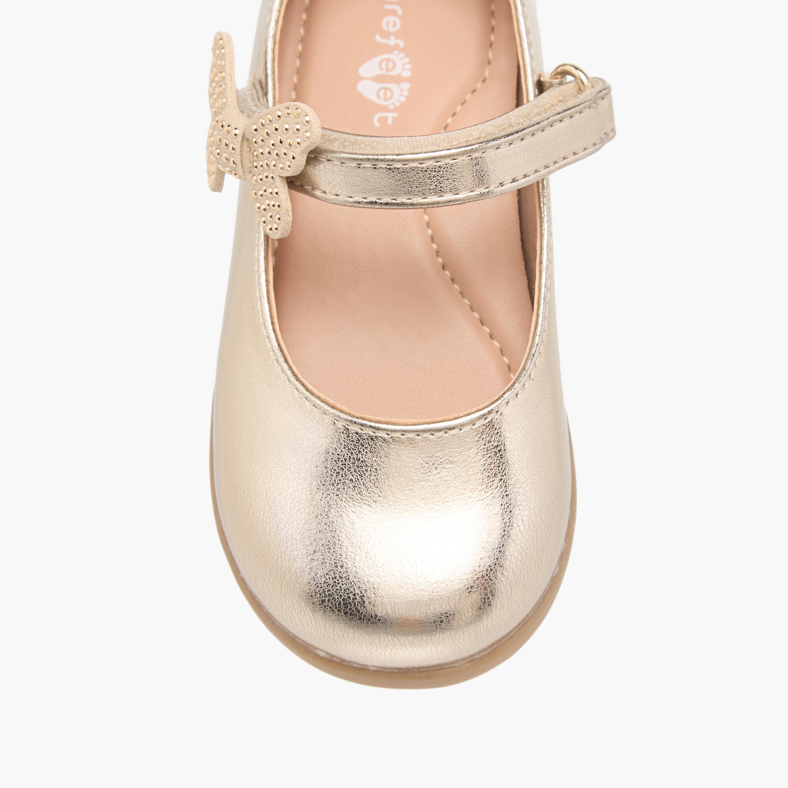 Barefeet Butterfly Accent Mary Jane Shoes with Hook and Loop Closure-girls-shoes-maryjanes-image-4