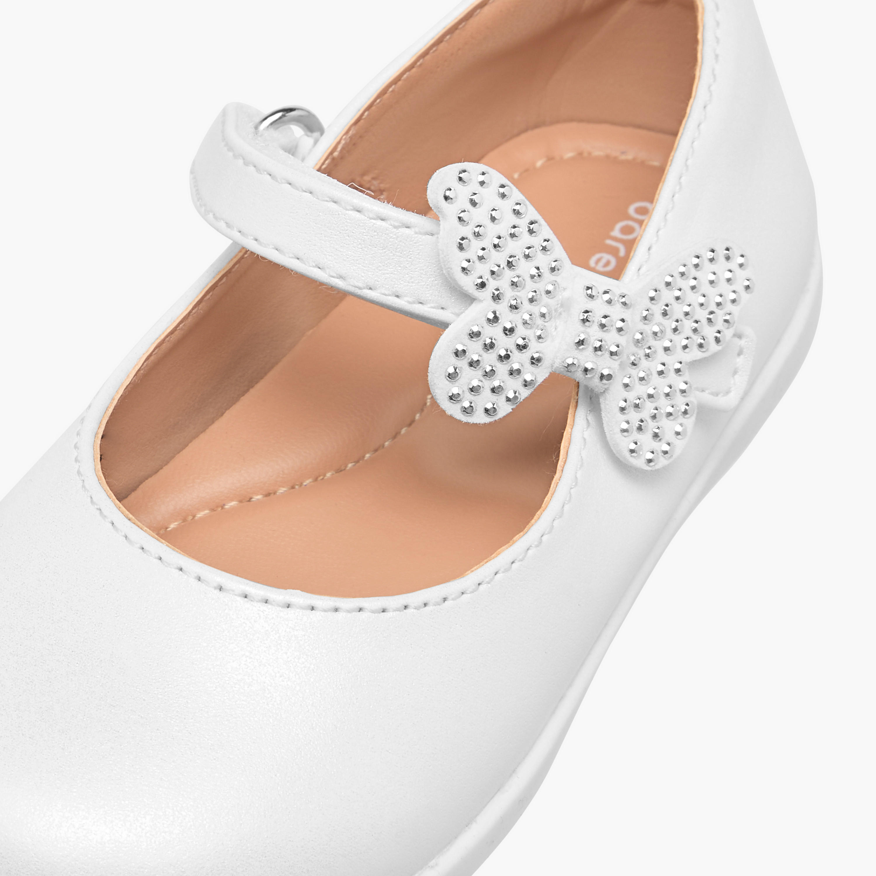 Barefeet Butterfly Accent Mary Jane Shoes with Hook and Loop Closure-girls-shoes-maryjanes-image-6