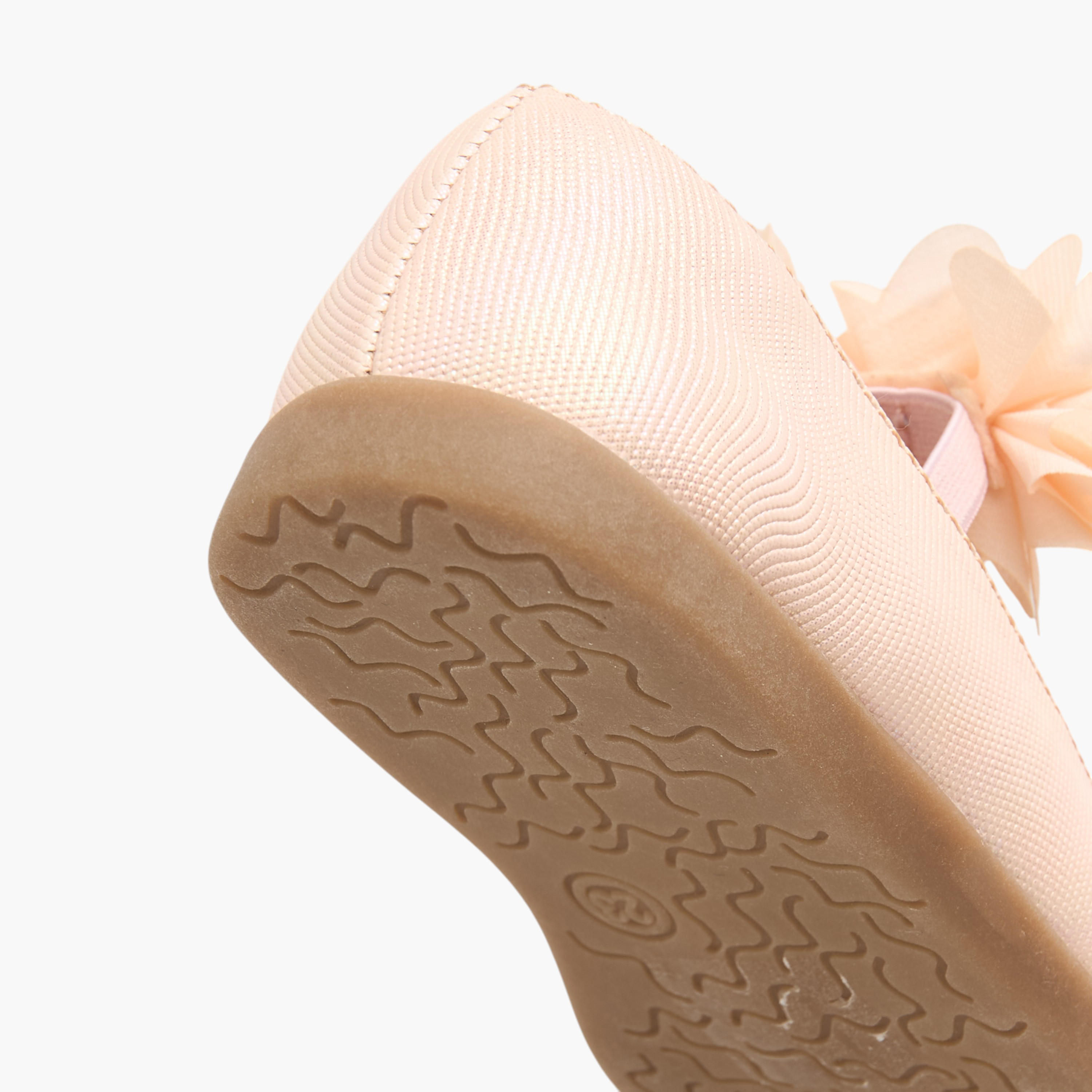 Barefeet Floral Accent Mary Jane Shoes with Elasticated Strap-girls-shoes-maryjanes-image-5