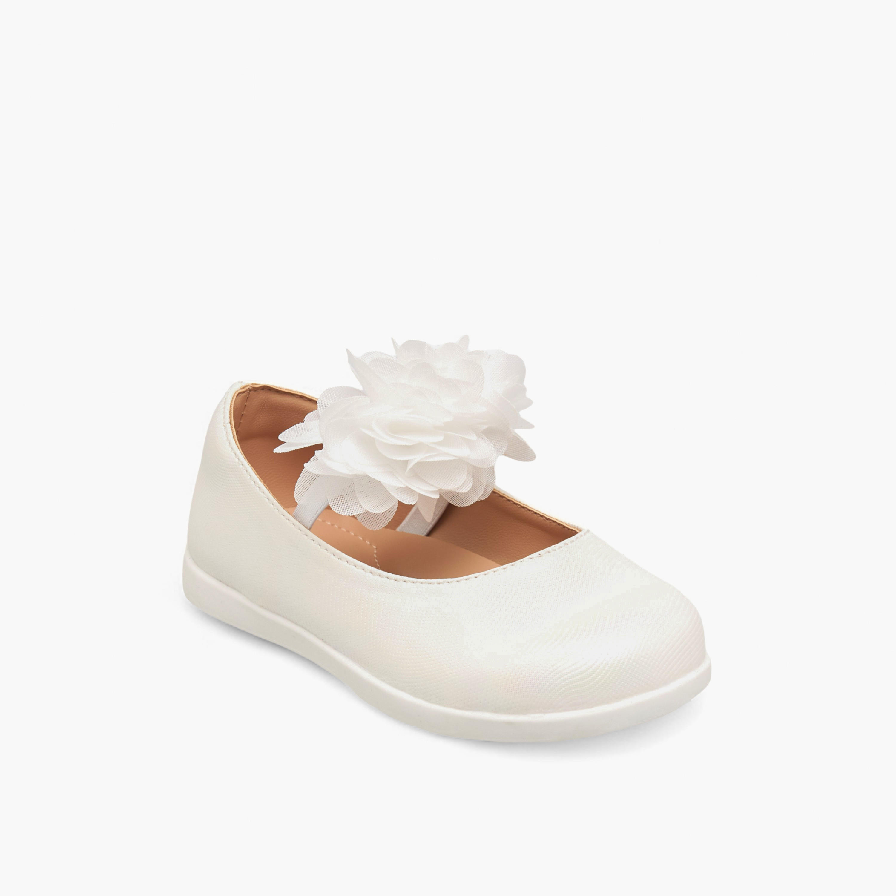 حذاء ماري جين مزين بأزهار مع حزام مطاطي من بيرفيت-girls-shoes-maryjanes-image-2
