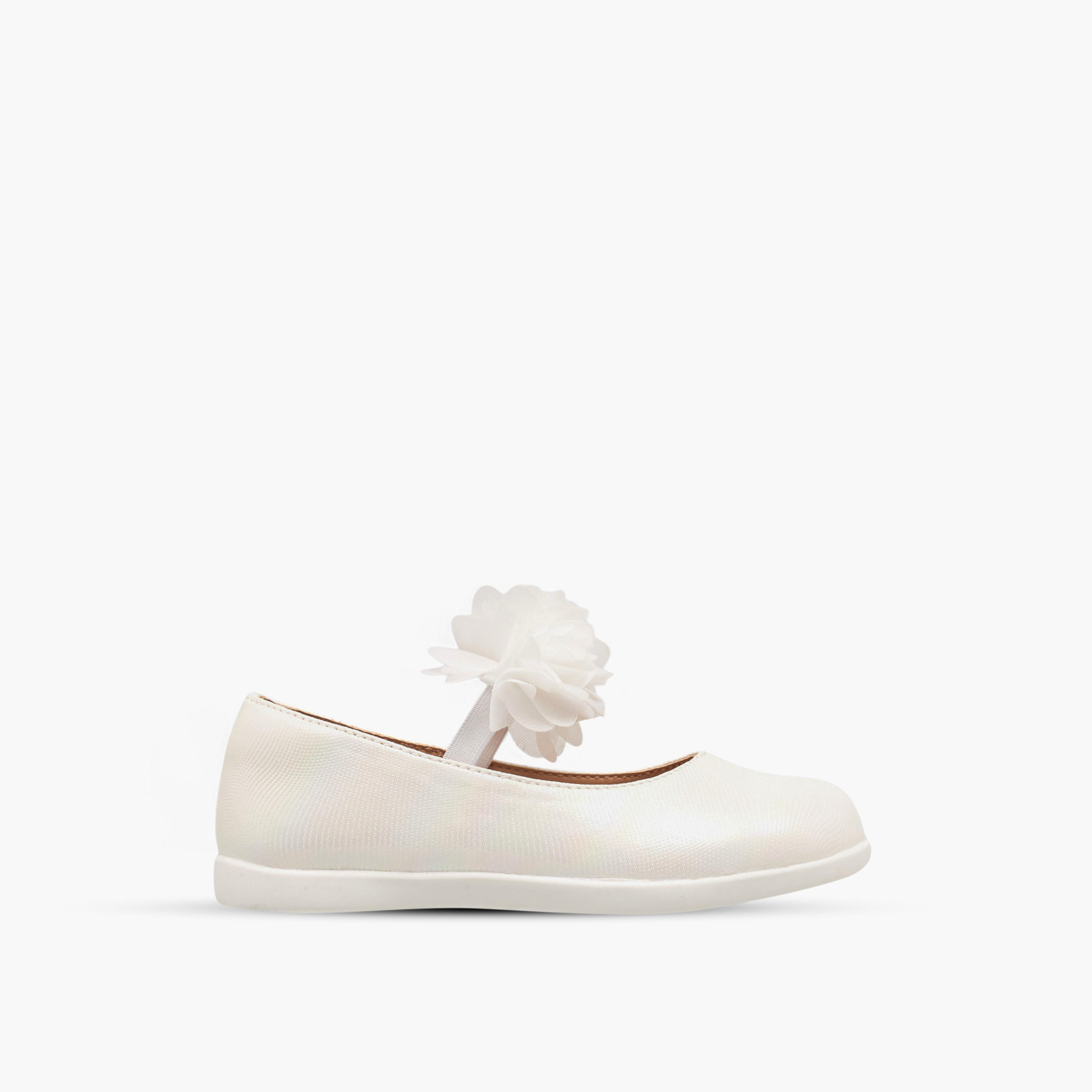 حذاء ماري جين مزين بأزهار مع حزام مطاطي من بيرفيت-girls-shoes-maryjanes-image-3