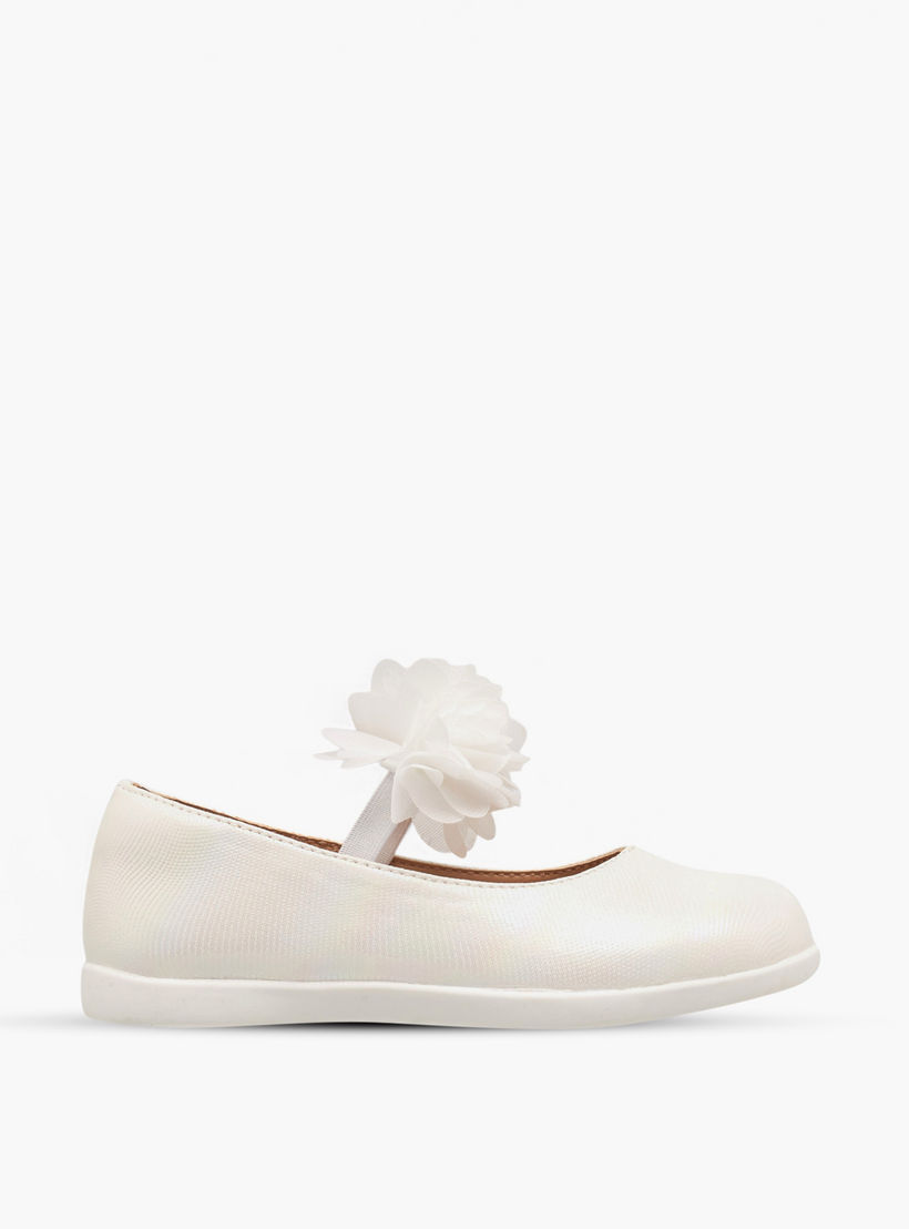 حذاء ماري جين مزين بأزهار مع حزام مطاطي من بيرفيت-girls-shoes-maryjanes-image-3