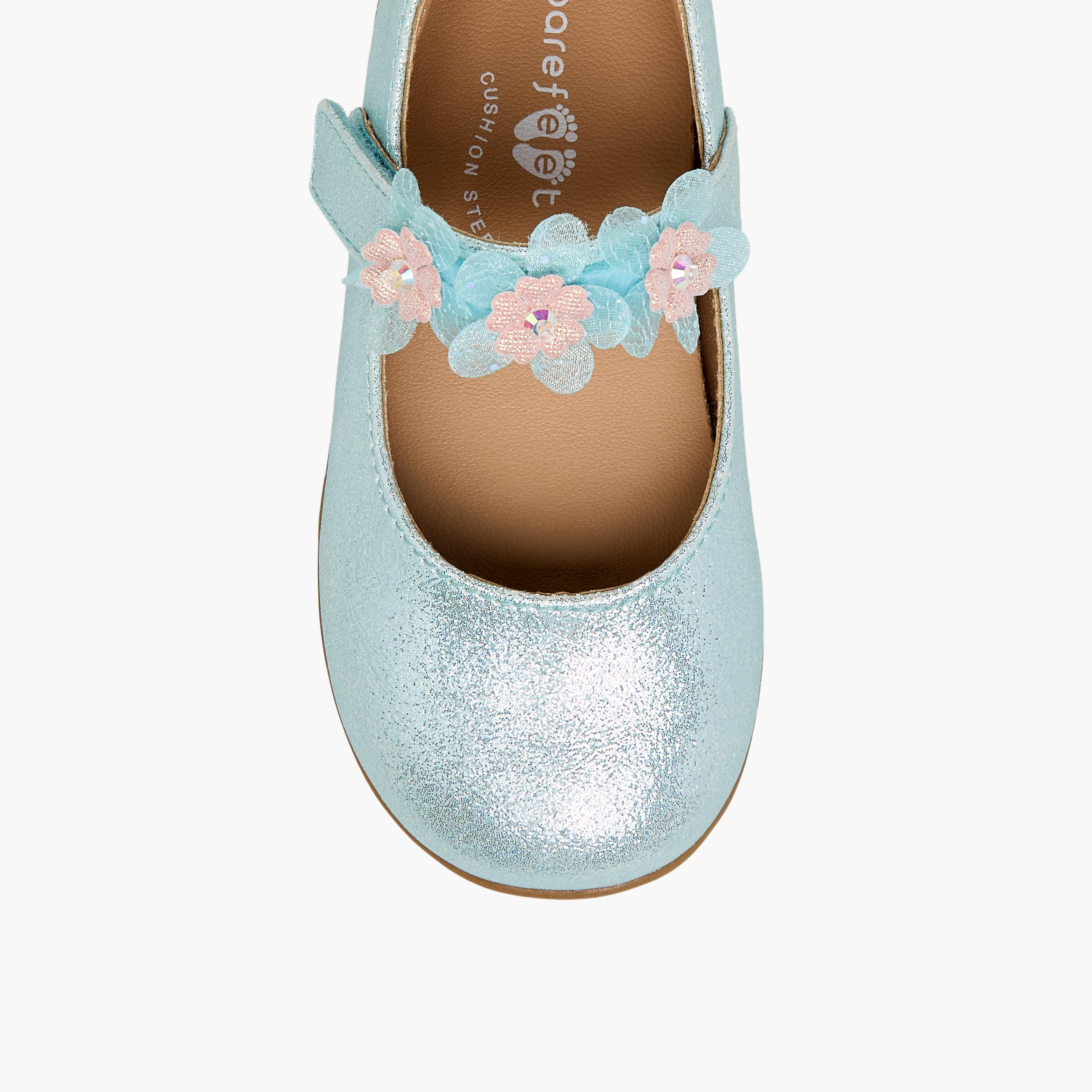 Barefeet Girls Hook and Loop Mary Jane Shoes-girls-shoes-maryjanes-image-4